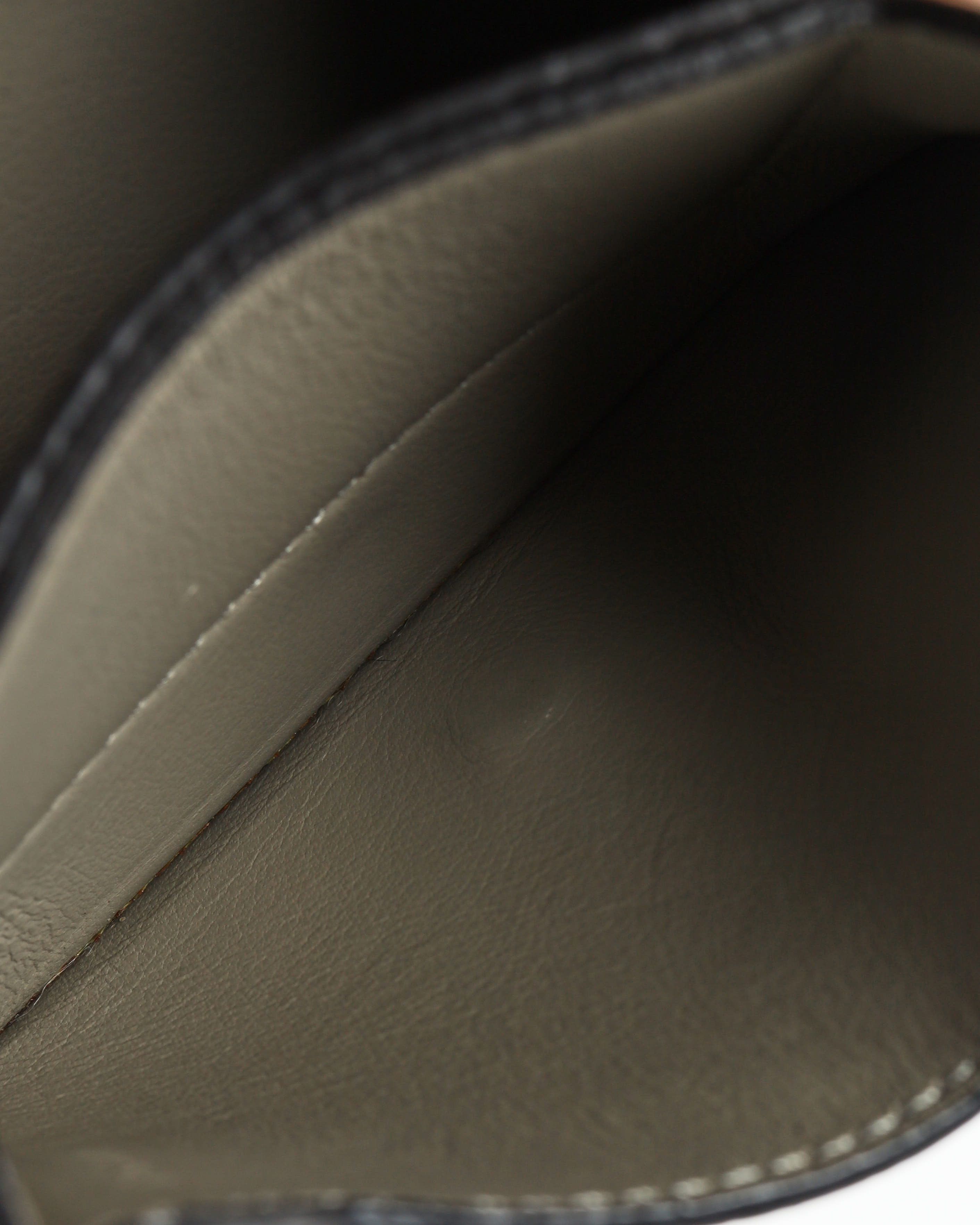 Celine Céline Leather Card Holder In Black