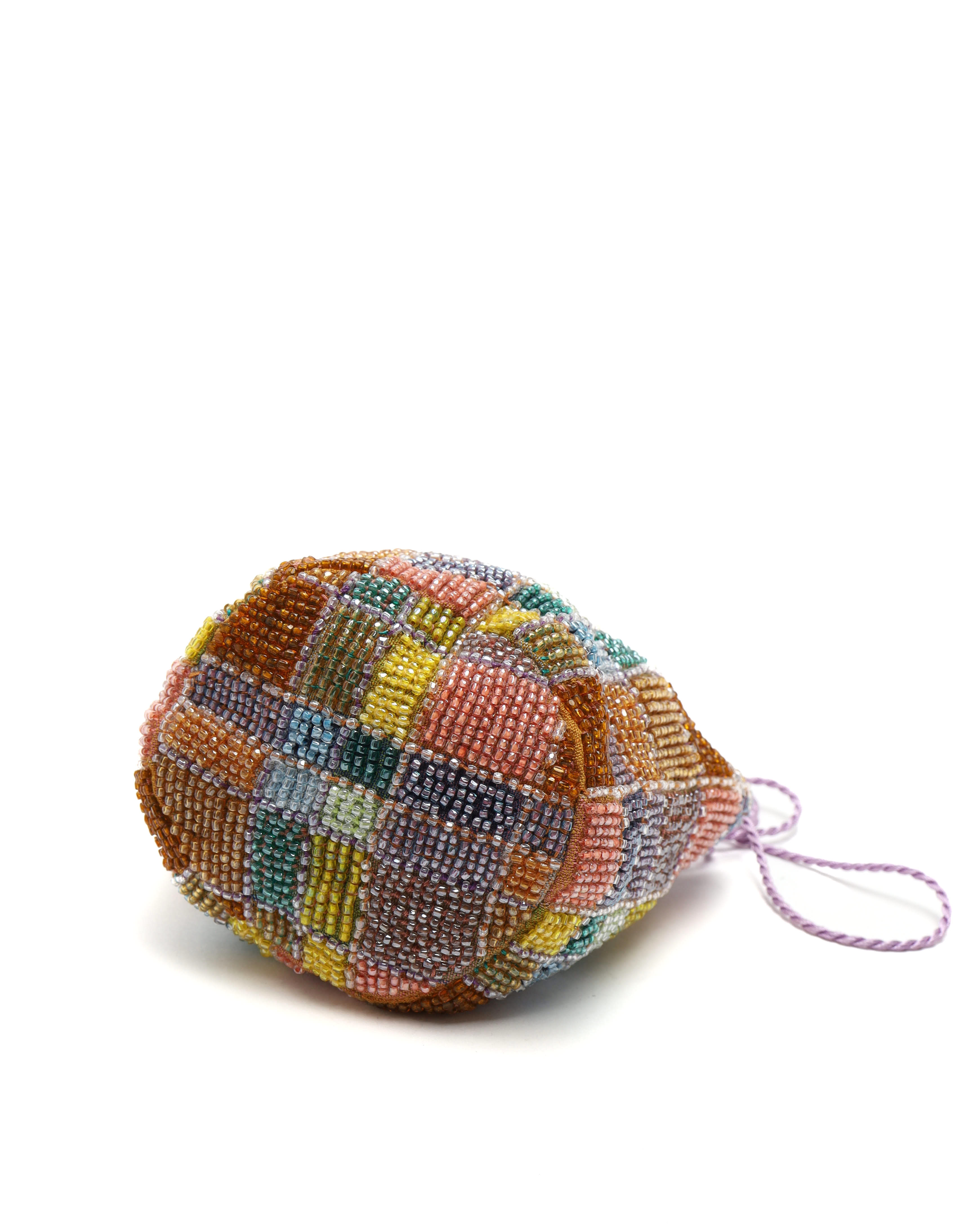 Bottega Veneta Mini Beads Pouch Bag In Multi