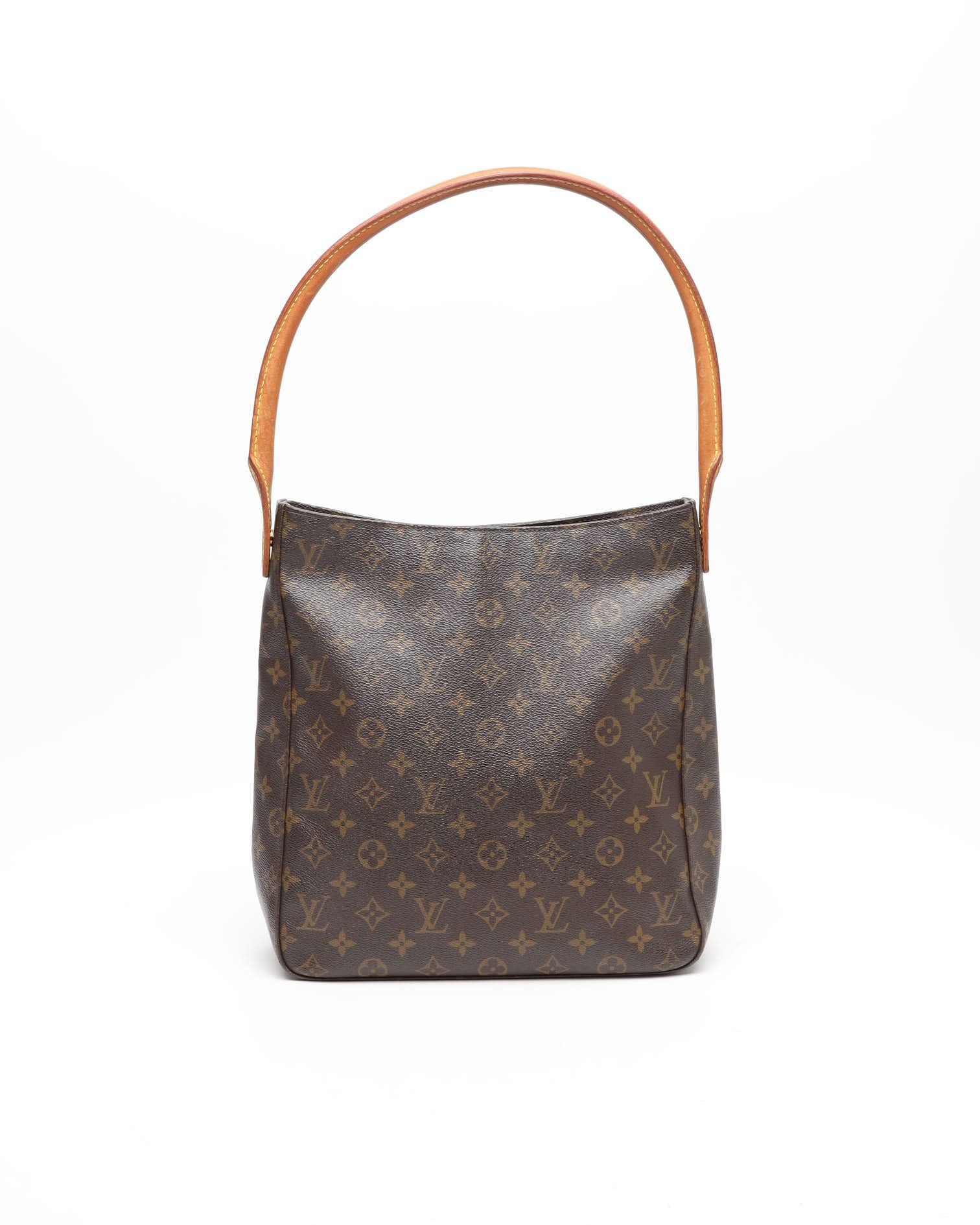 Pre-owned Louis Vuitton Monogram Looping Gm Shoulder Bag In Brown