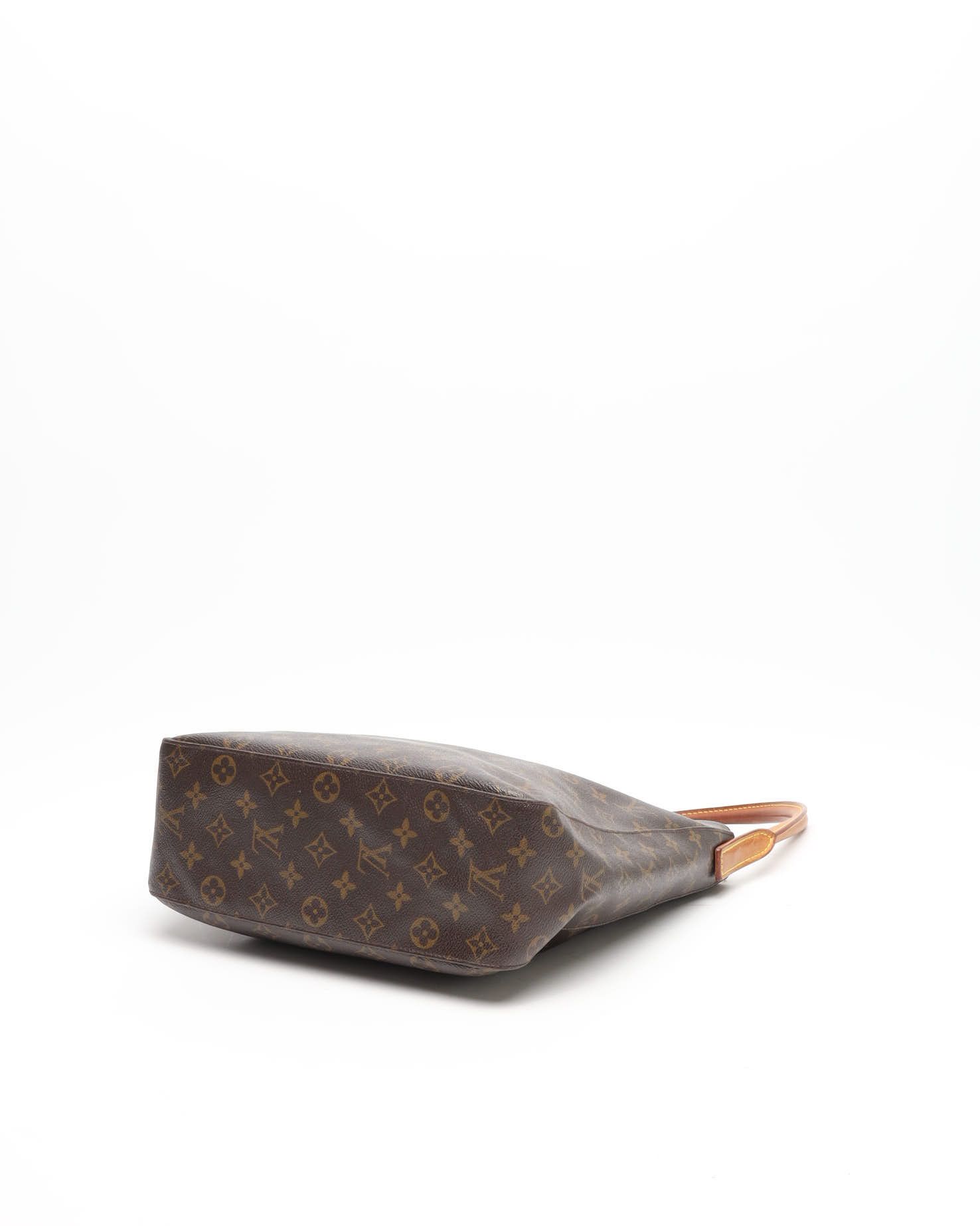 Pre-owned Louis Vuitton Monogram Looping Gm Shoulder Bag In Brown