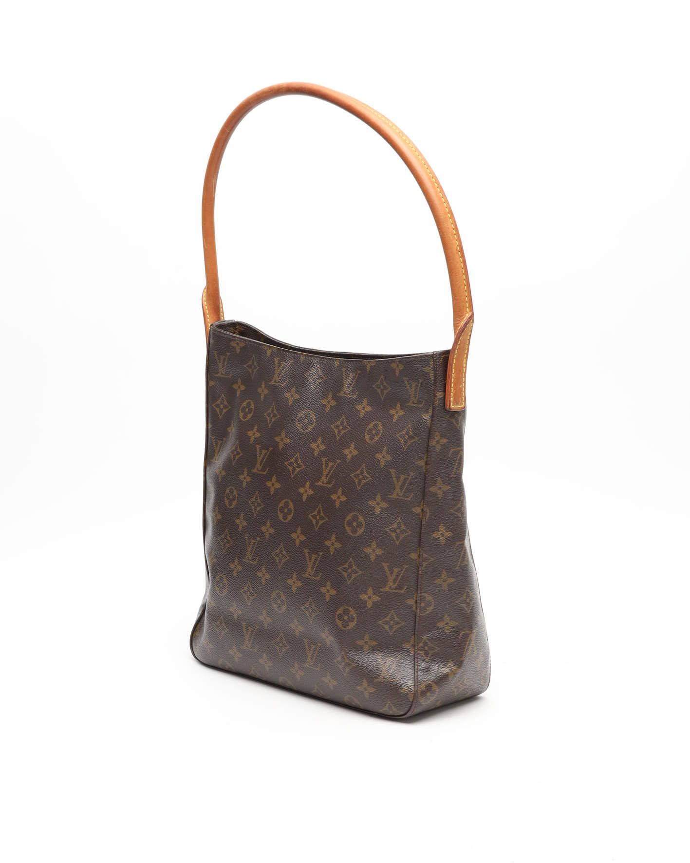 Pre-owned Louis Vuitton Monogram Looping Gm Shoulder Bag In Brown