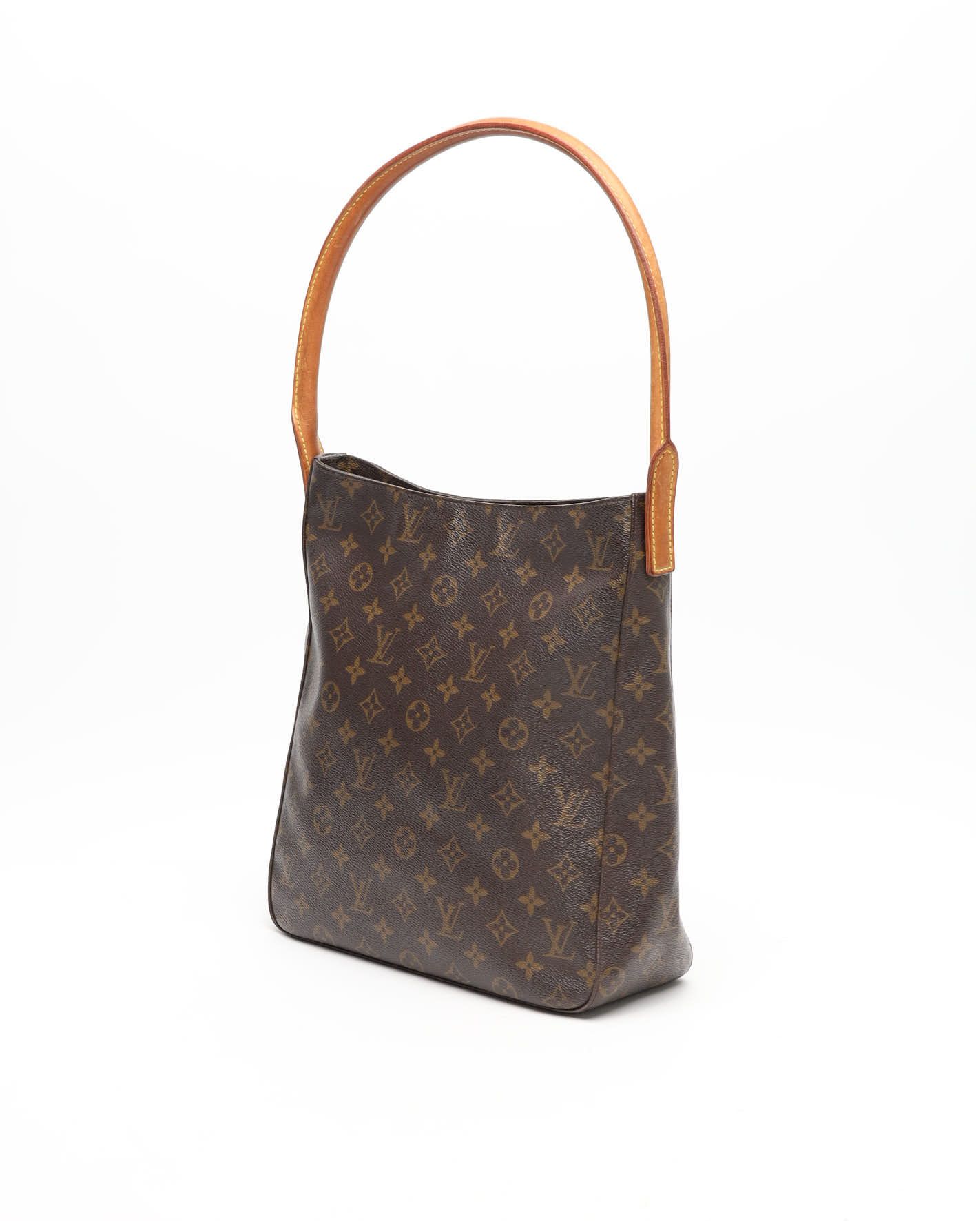Pre-owned Louis Vuitton Monogram Looping Gm Shoulder Bag In Brown