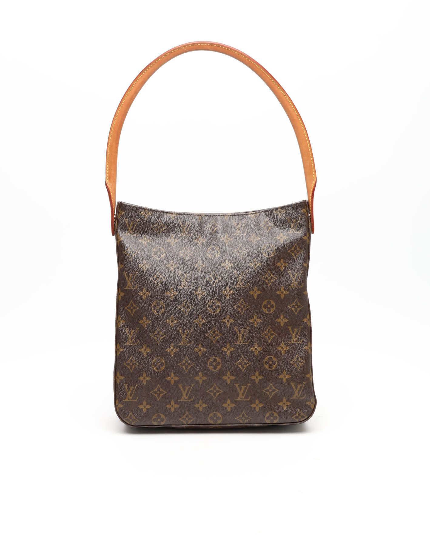 Pre-owned Louis Vuitton Monogram Looping Gm Shoulder Bag In Brown