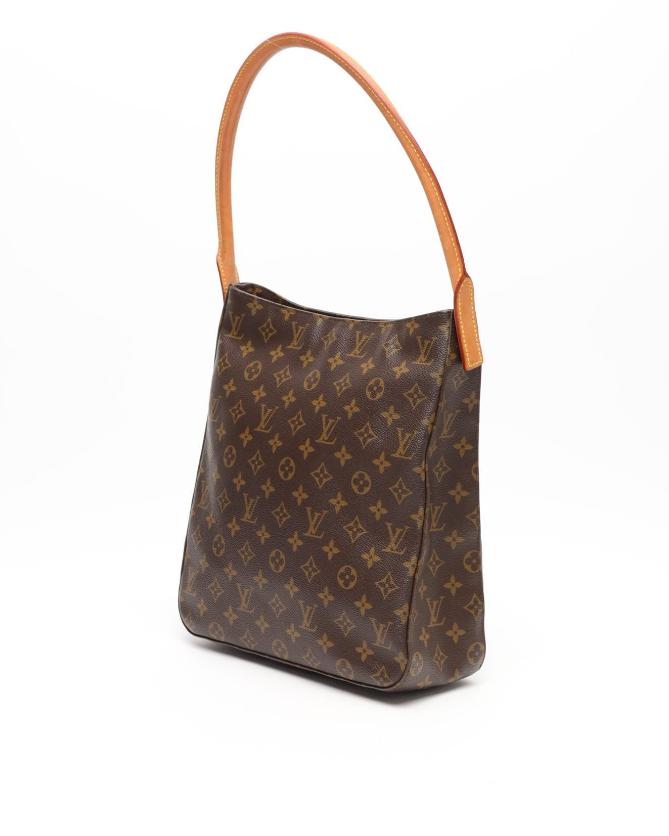 Pre-owned Louis Vuitton Monogram Looping Gm Shoulder Bag In Brown