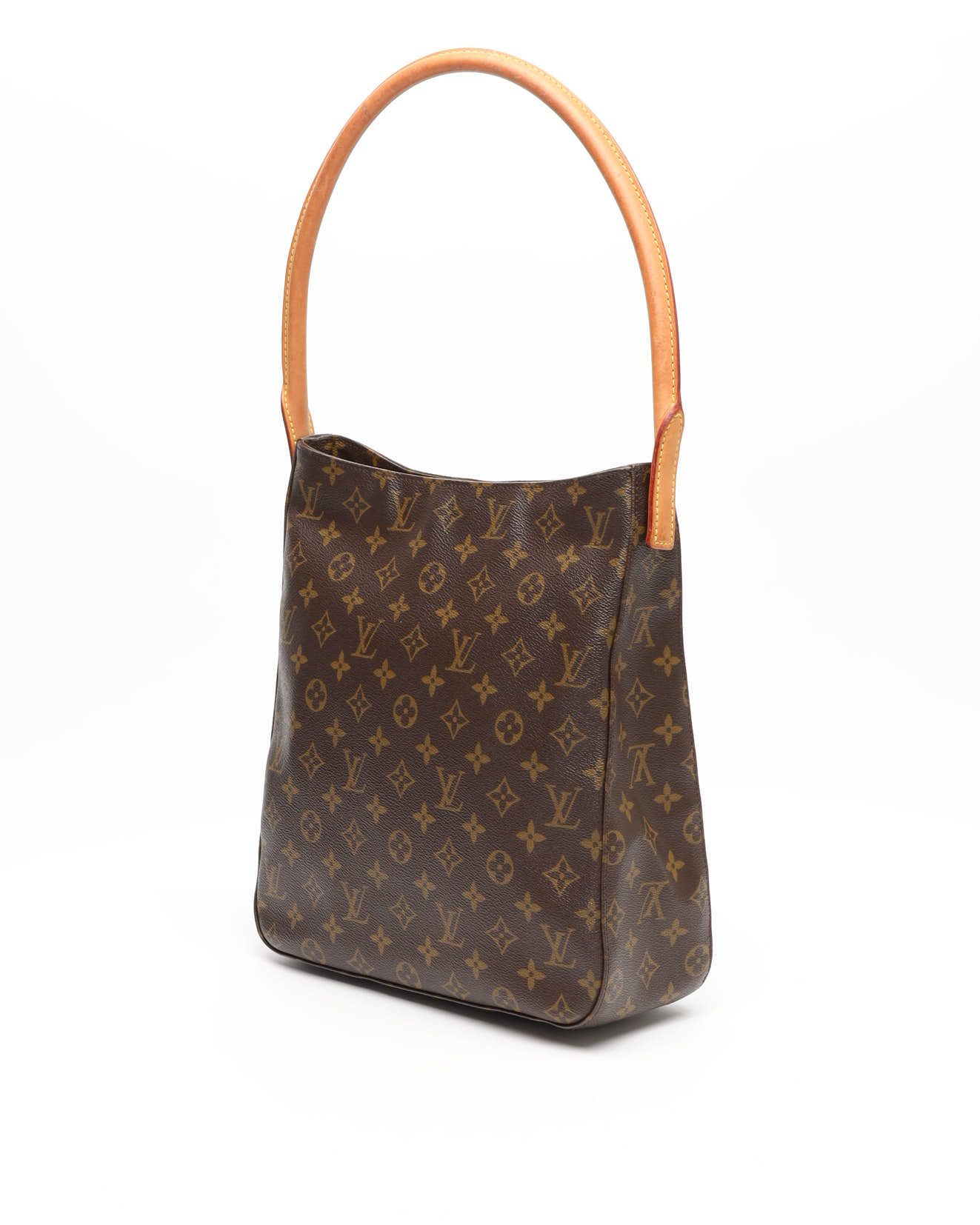 Pre-owned Louis Vuitton Monogram Looping Gm Shoulder Bag In Brown