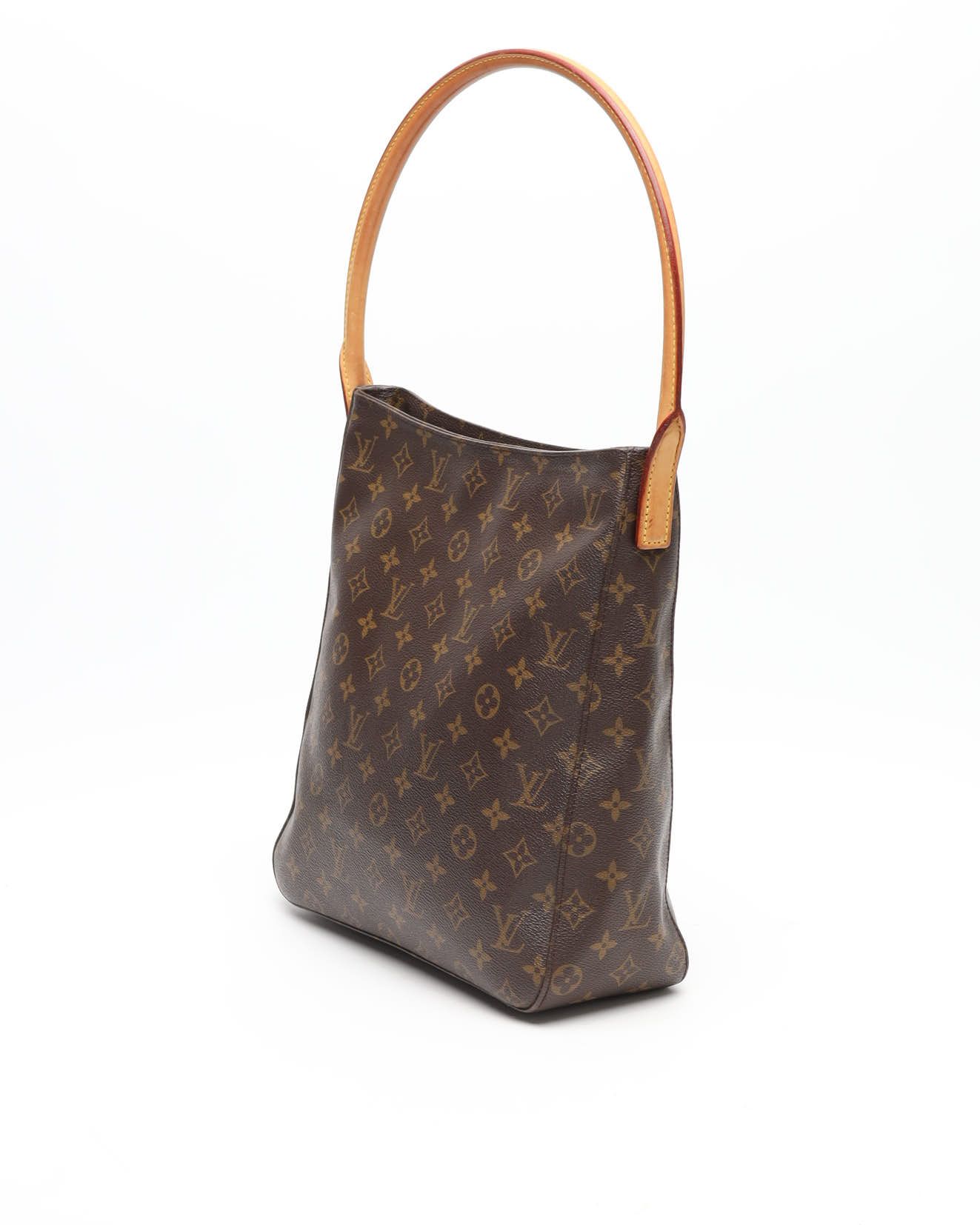 Pre-owned Louis Vuitton Monogram Looping Gm Shoulder Bag In Brown
