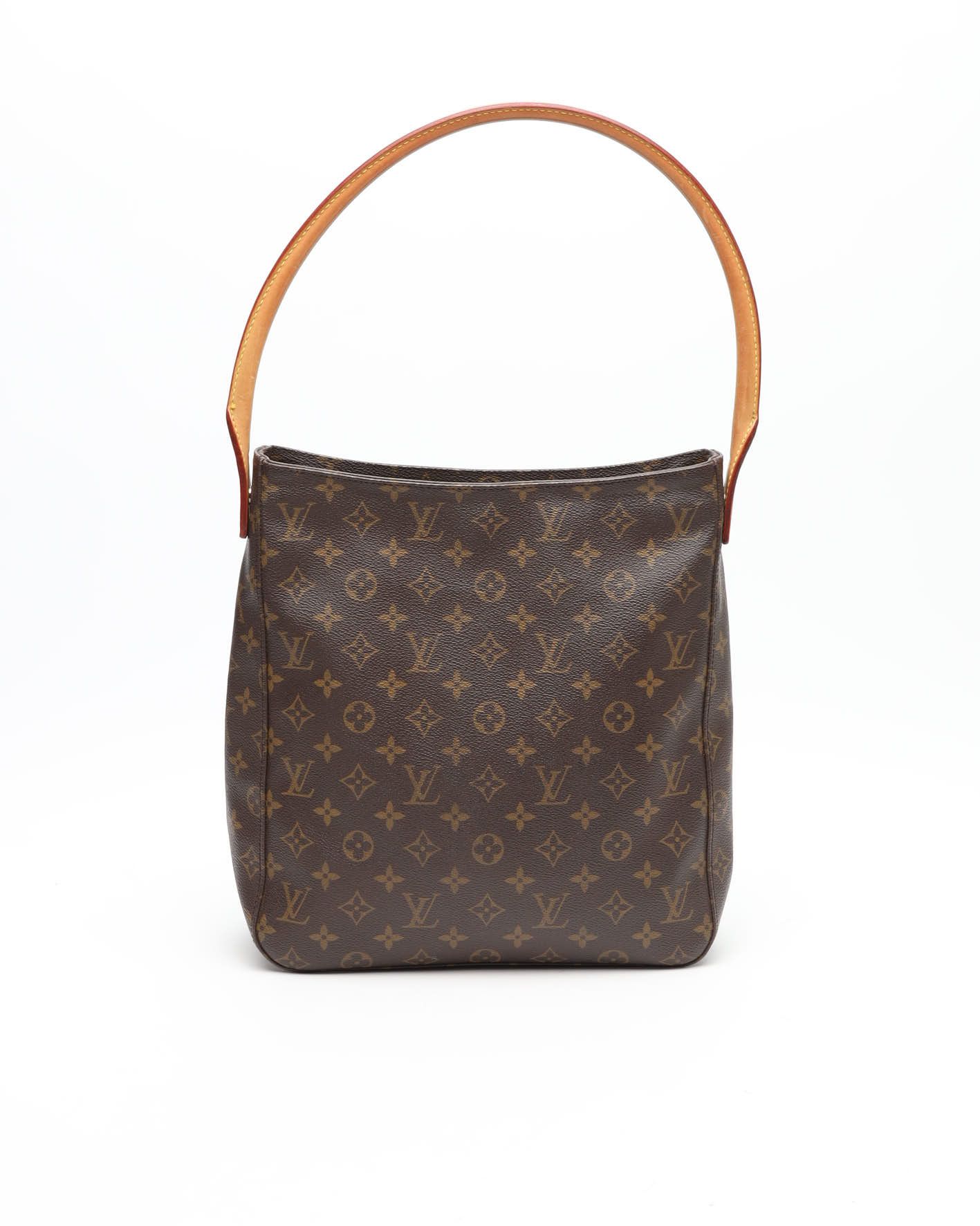 Pre-owned Louis Vuitton Monogram Looping Gm Shoulder Bag In Brown