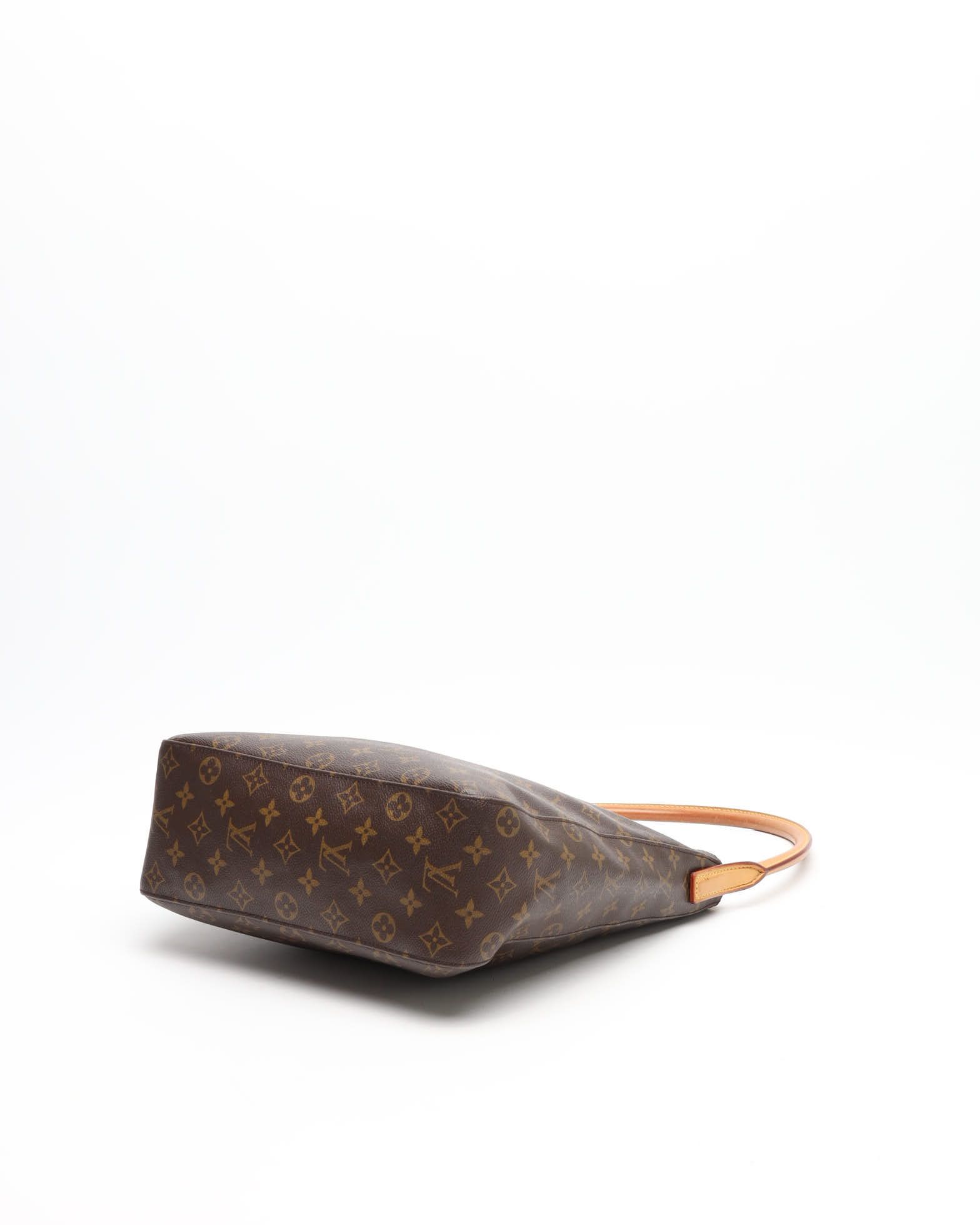Pre-owned Louis Vuitton Monogram Looping Gm Shoulder Bag In Brown