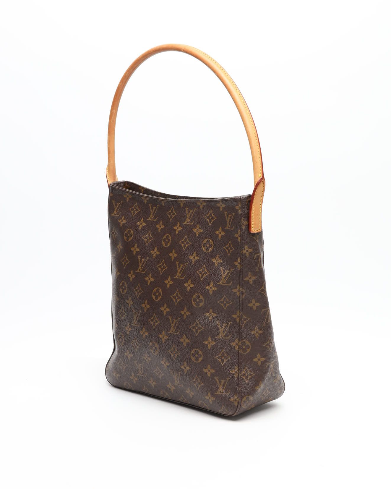 Pre-owned Louis Vuitton Monogram Looping Gm Shoulder Bag In Brown
