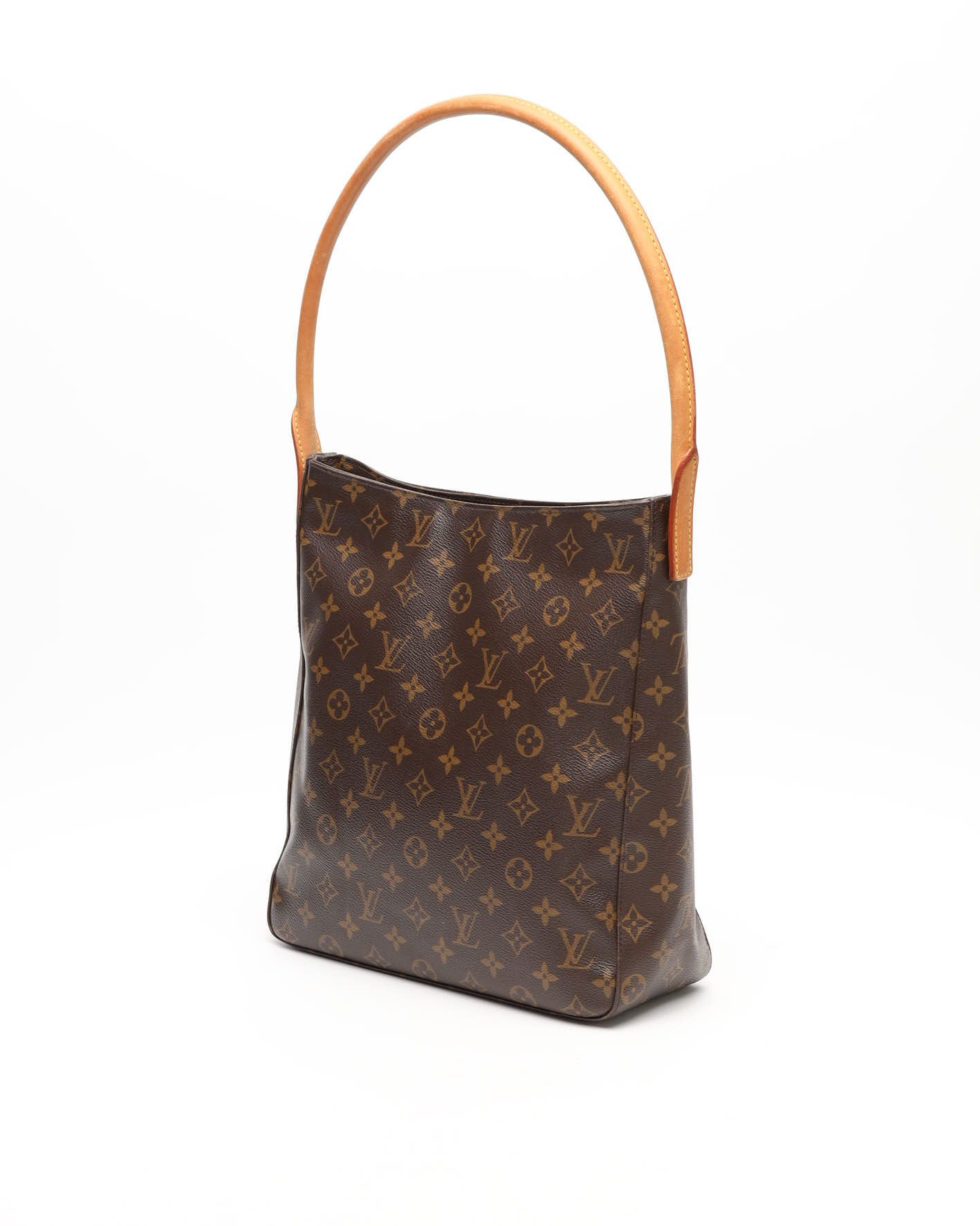 Pre-owned Louis Vuitton Monogram Looping Gm Shoulder Bag In Brown