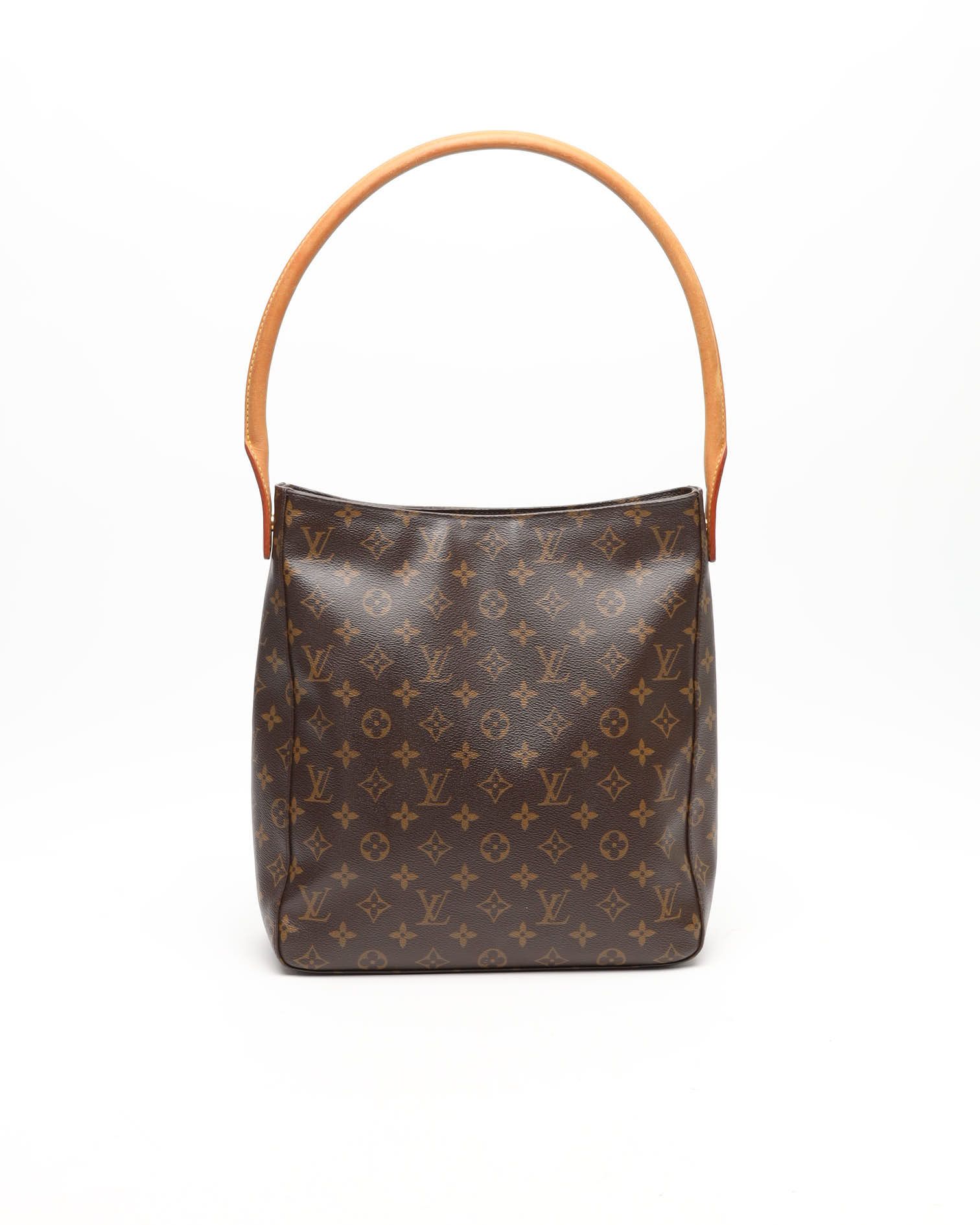 Pre-owned Louis Vuitton Monogram Looping Gm Shoulder Bag In Brown