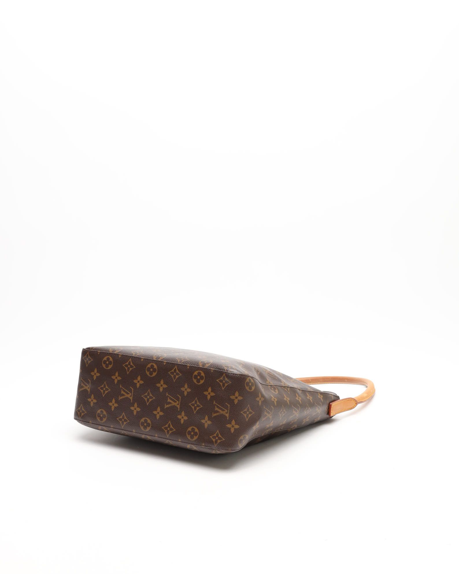 Pre-owned Louis Vuitton Monogram Looping Gm Shoulder Bag In Brown