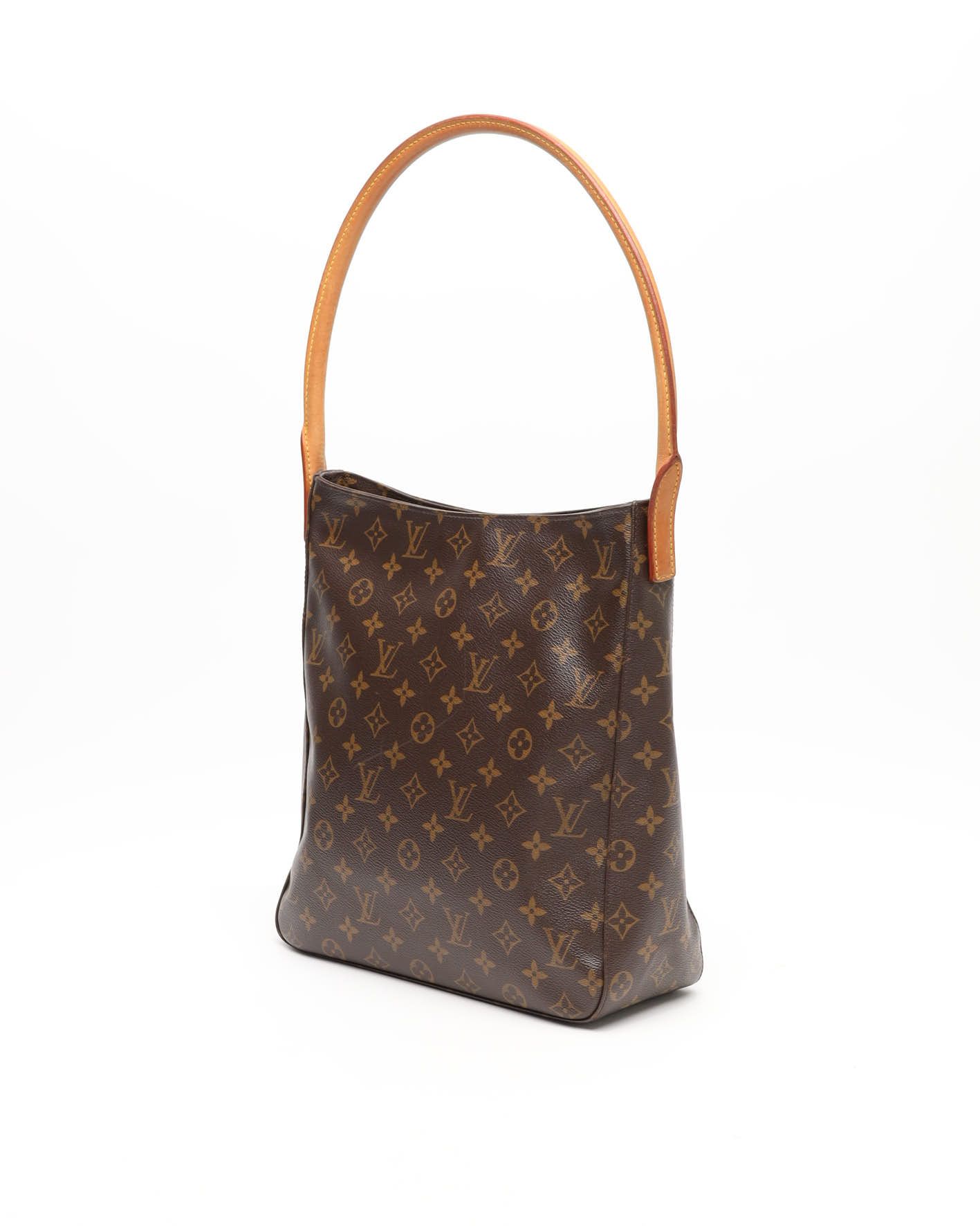Pre-owned Louis Vuitton Monogram Looping Gm Shoulder Bag In Brown