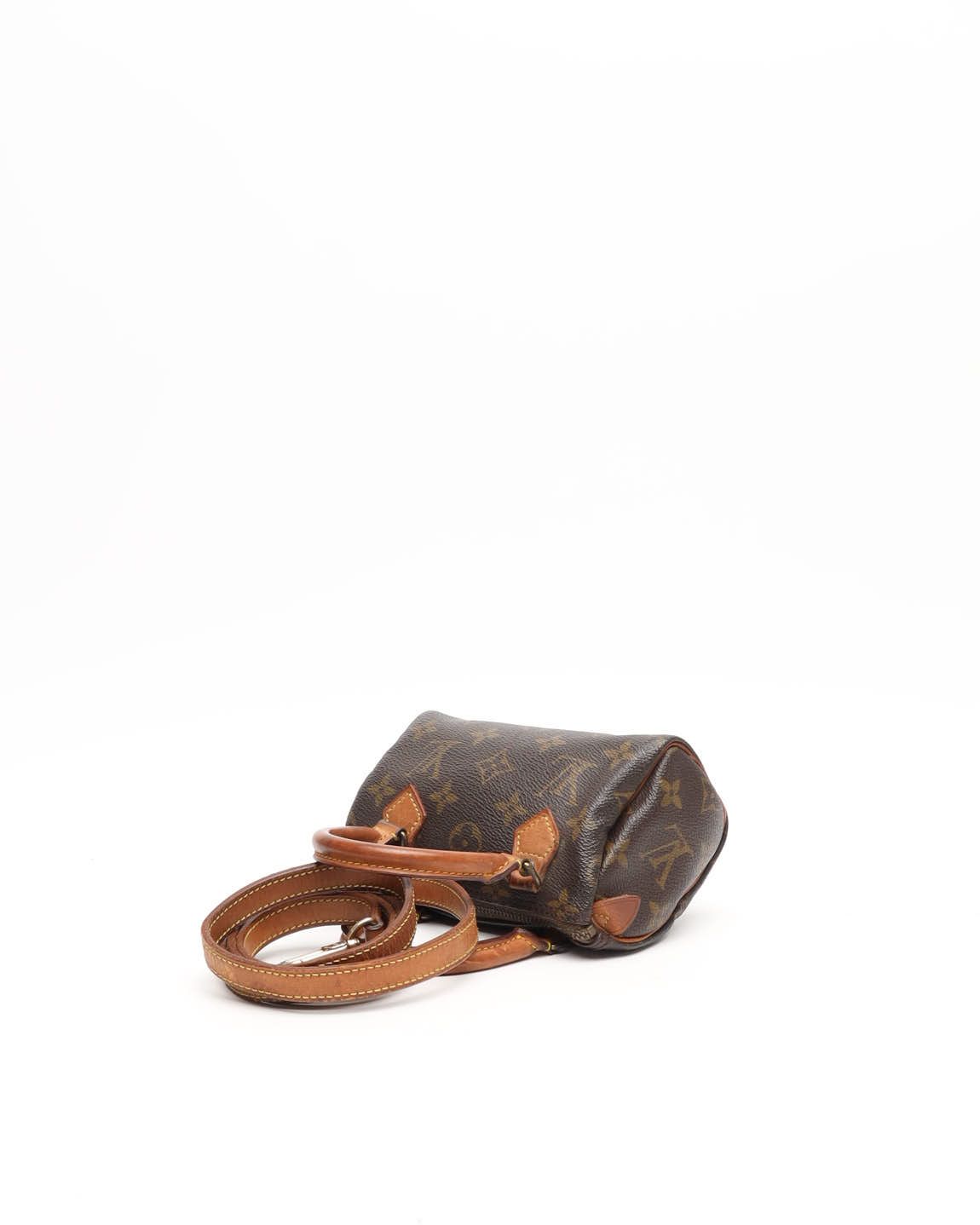 Pre-owned Louis Vuitton Monogram Nano Speedy Bag In Brown