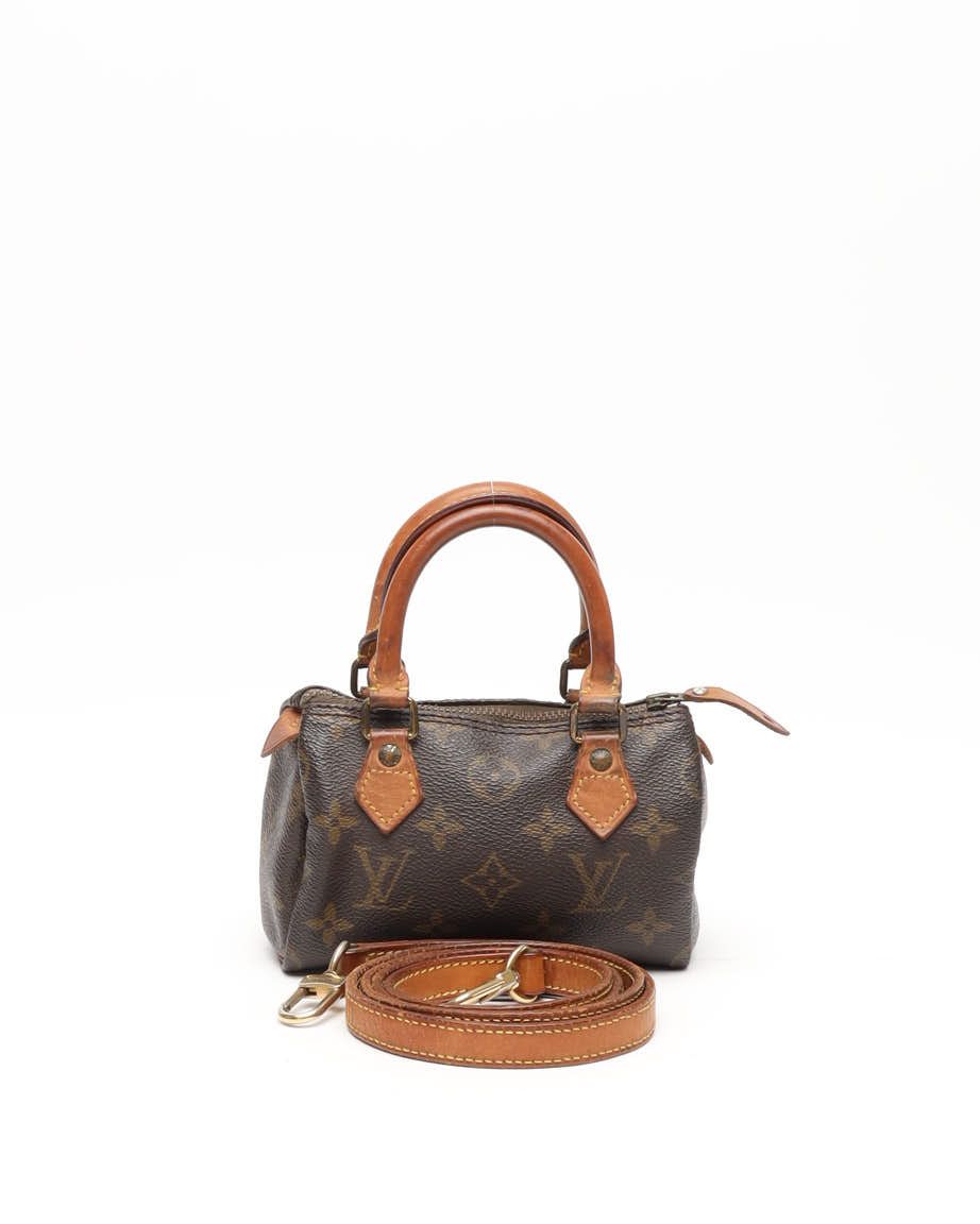 Pre-owned Louis Vuitton Monogram Nano Speedy Bag In Brown