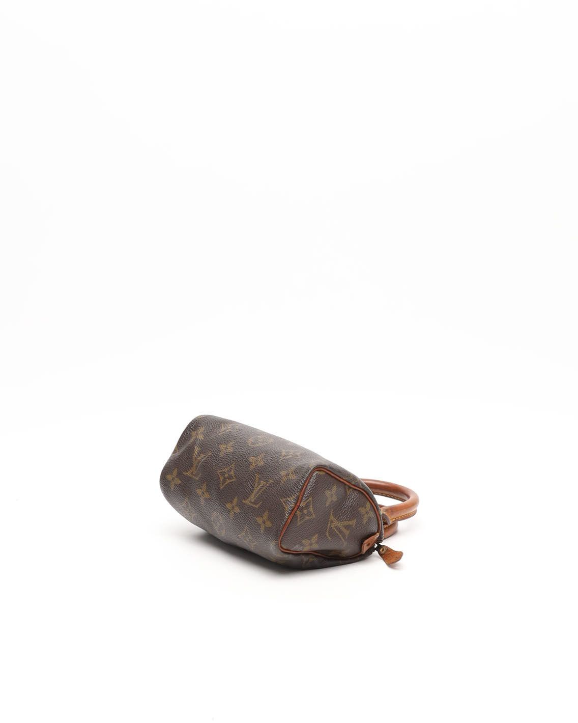 Pre-owned Louis Vuitton Monogram Nano Speedy Bag In Brown