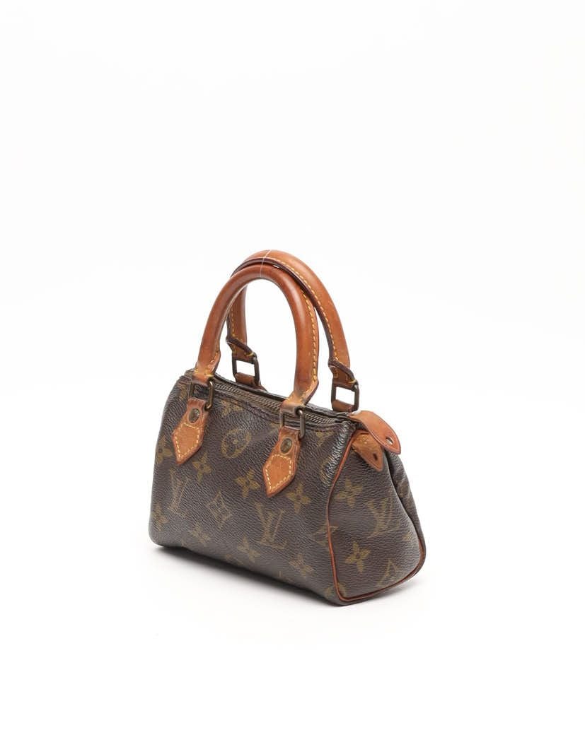 Pre-owned Louis Vuitton Monogram Nano Speedy Bag In Brown
