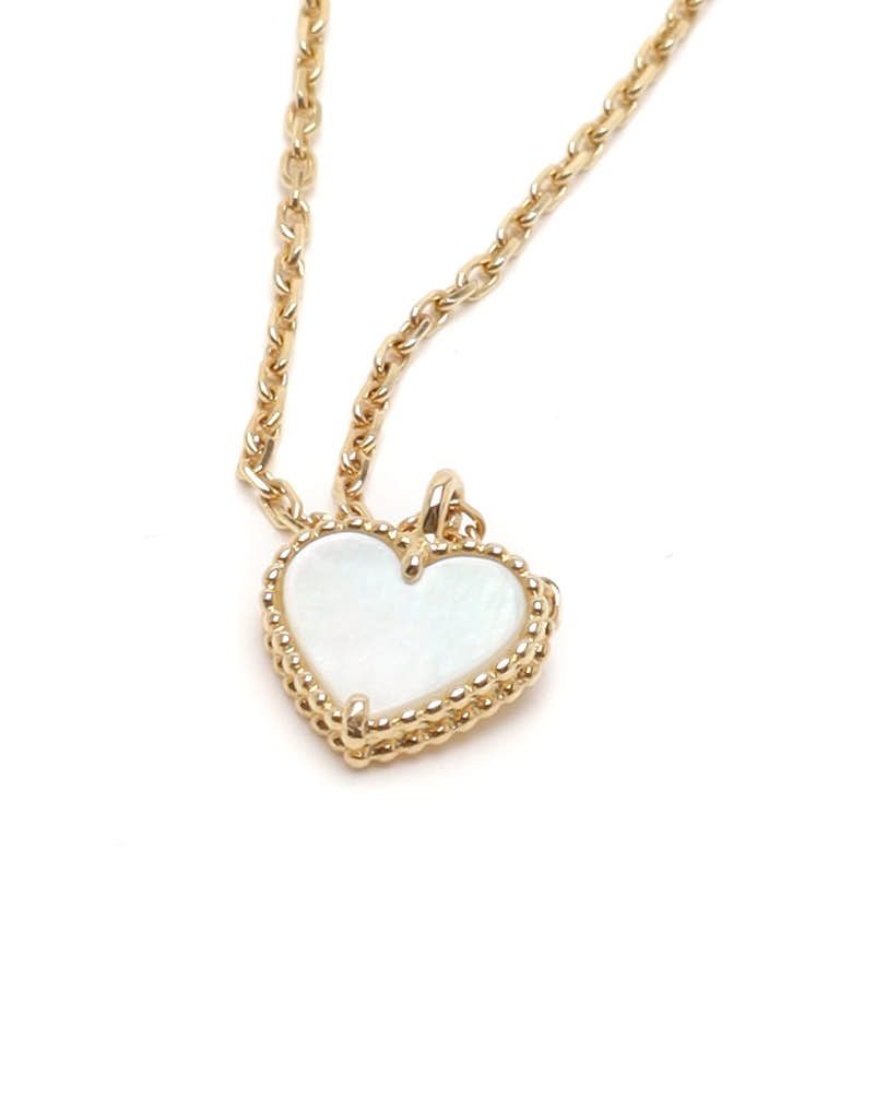 Van Cleef & Arpels Sweet Butterflies Mother-of-pearl Necklace In Gold