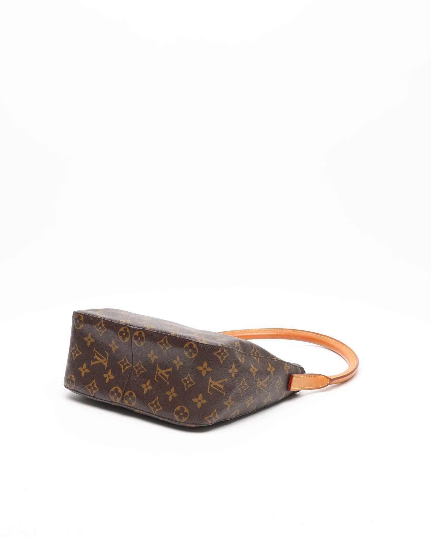 Pre-owned Louis Vuitton Monogram Looping Mm Bag In Brown