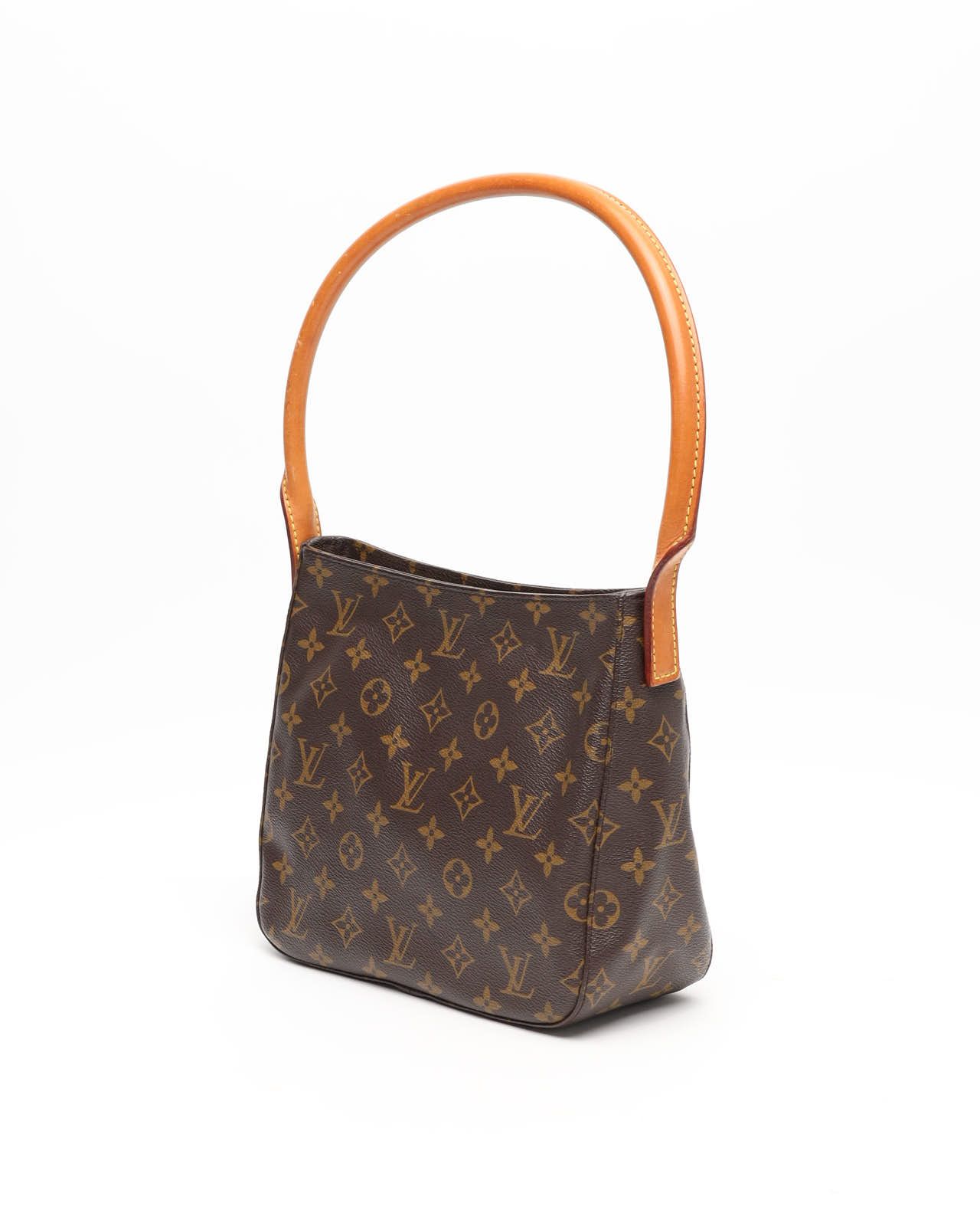 Pre-owned Louis Vuitton Monogram Looping Mm Bag In Brown