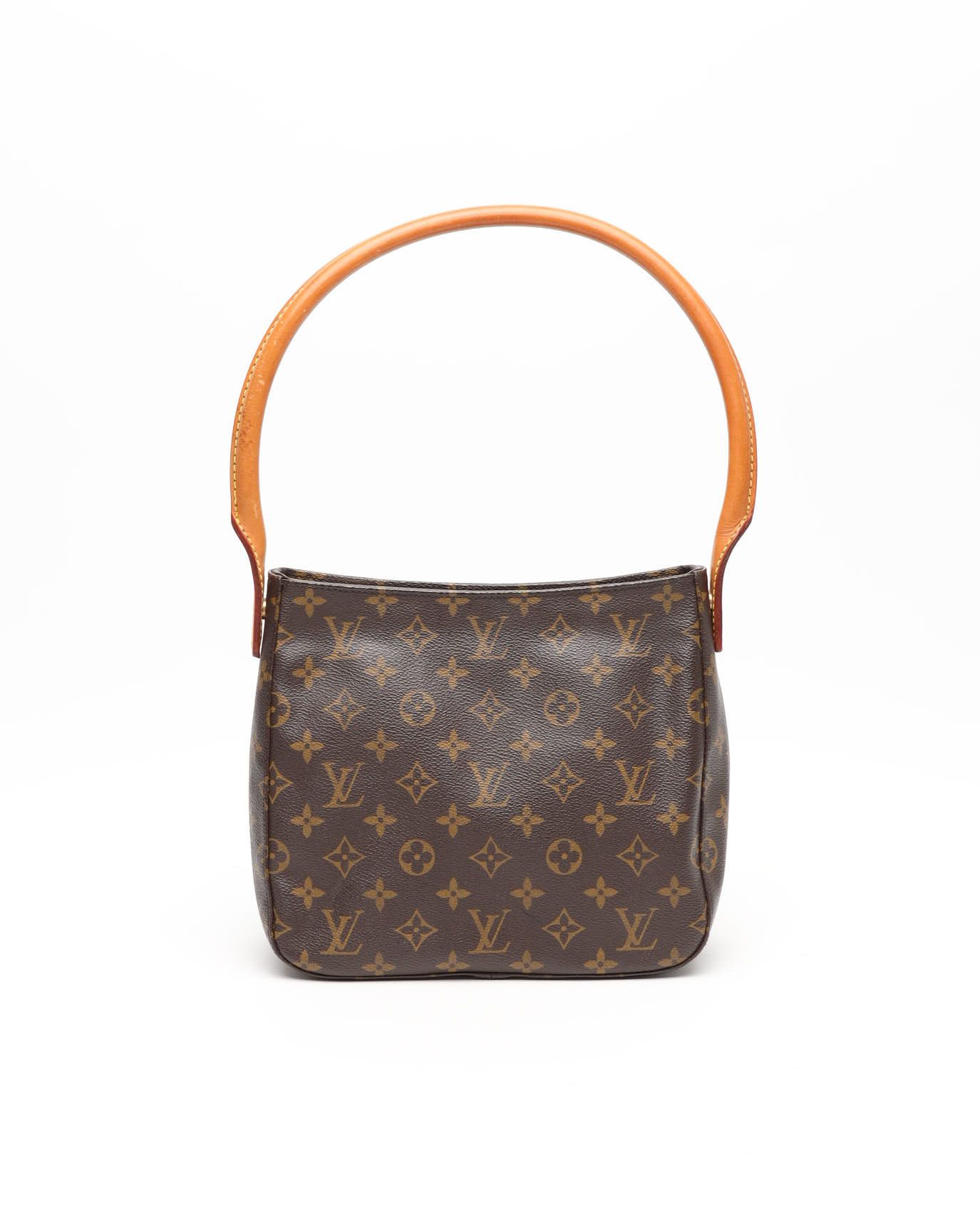 Pre-owned Louis Vuitton Monogram Looping Mm Bag In Brown