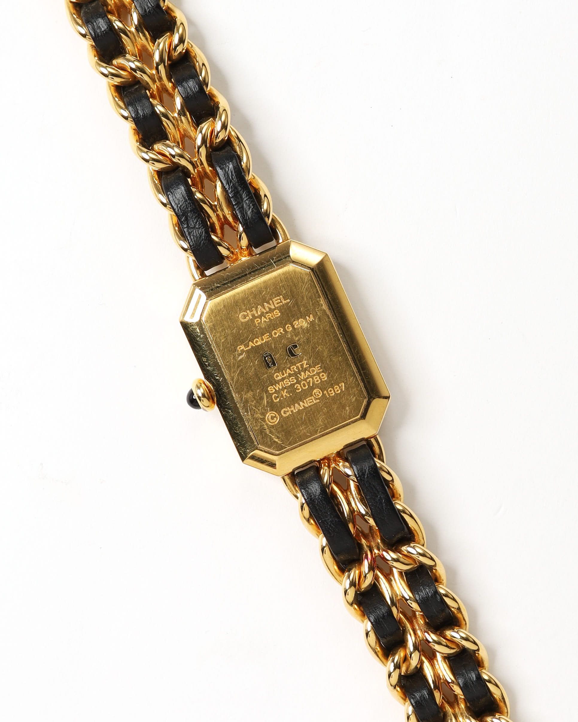 Pre-owned Chanel Premiere L 20mm Watch In Black