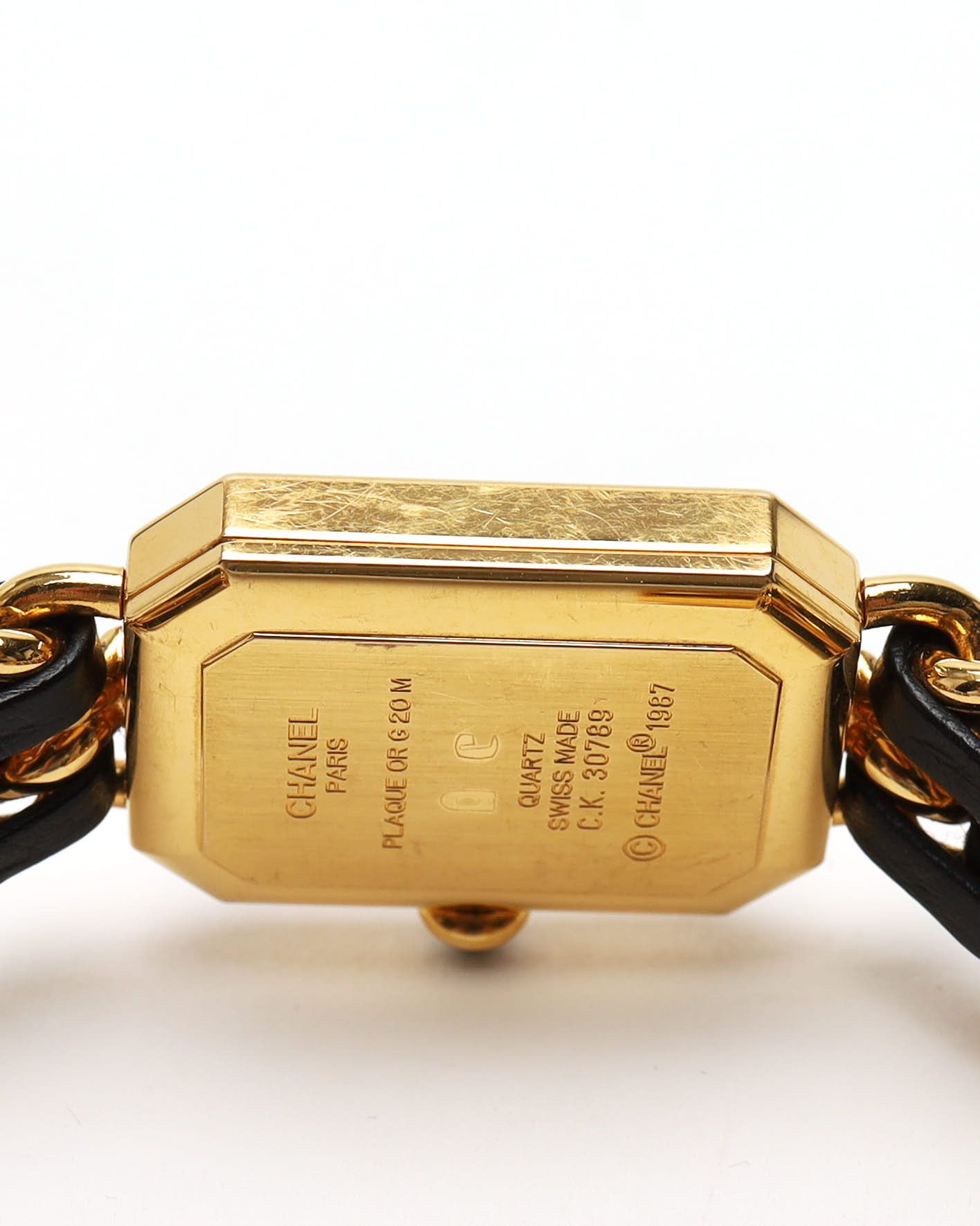 Pre-owned Chanel Premiere L 20mm Watch In Black