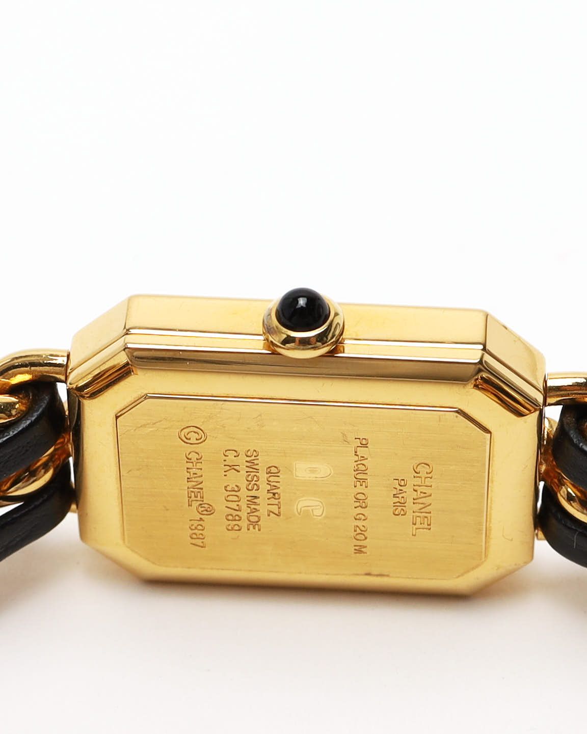 Pre-owned Chanel Premiere L 20mm Watch In Black