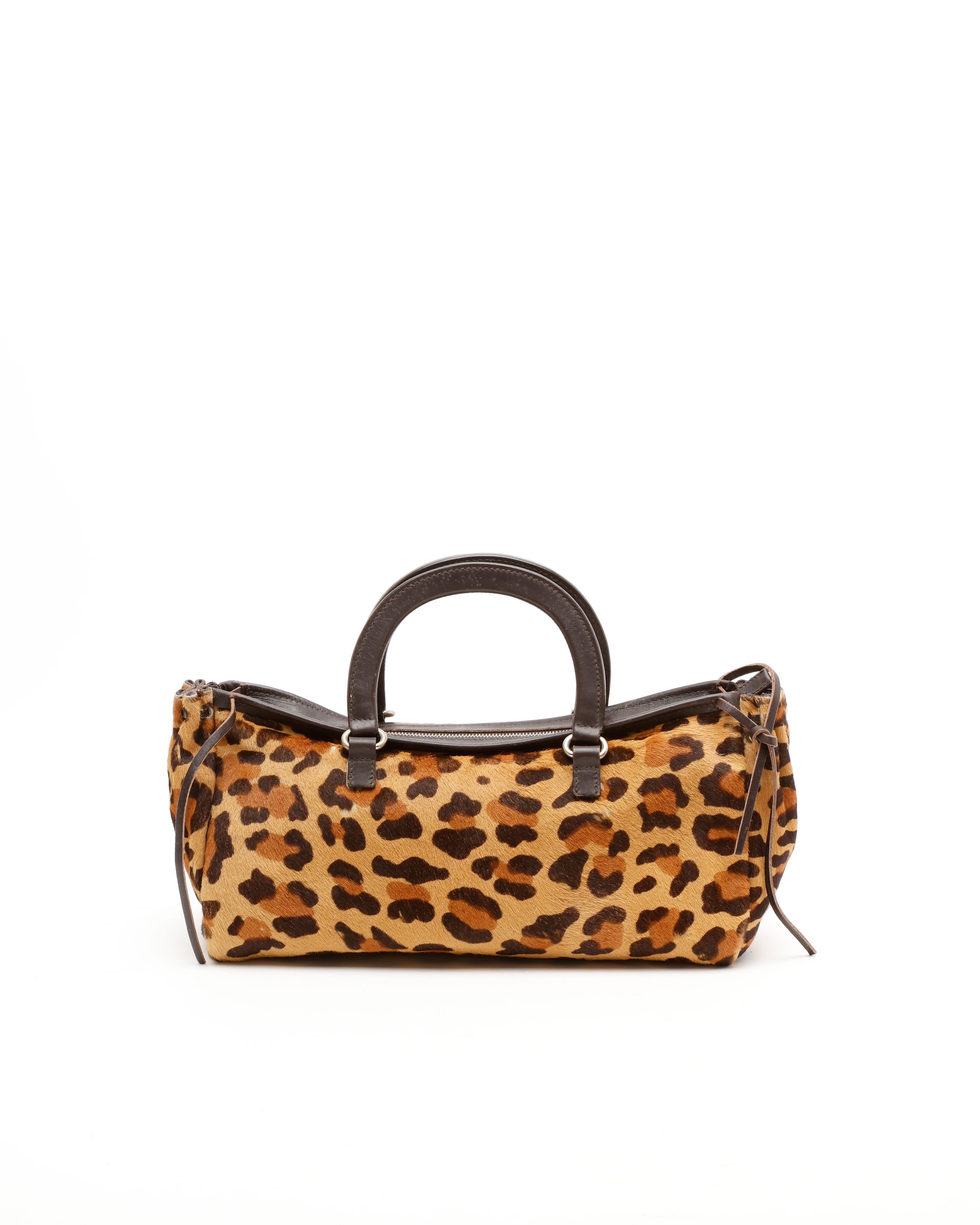 Prada Leopard Baguette Bag