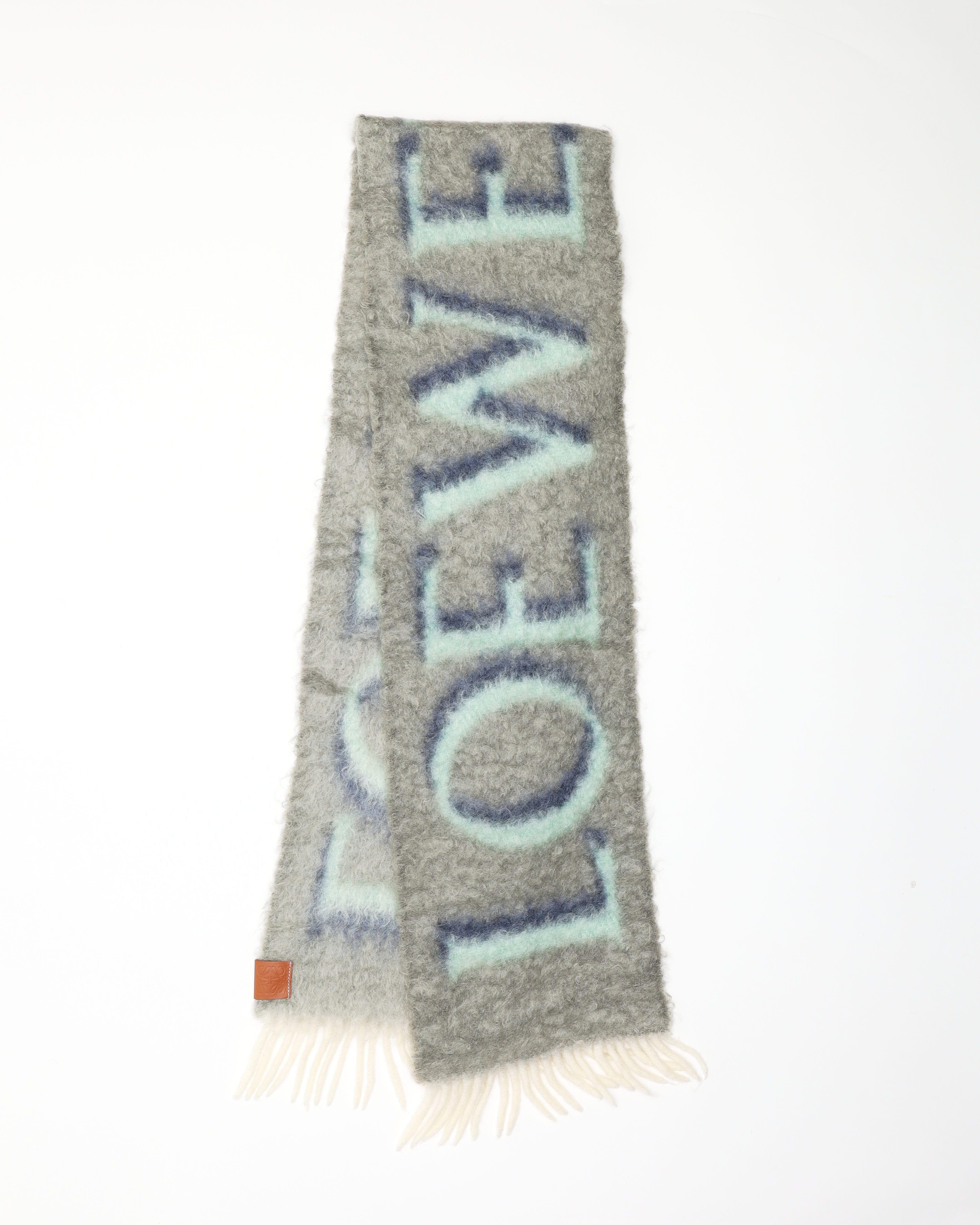 Loewe Mohair And Wool Scarf In Multi