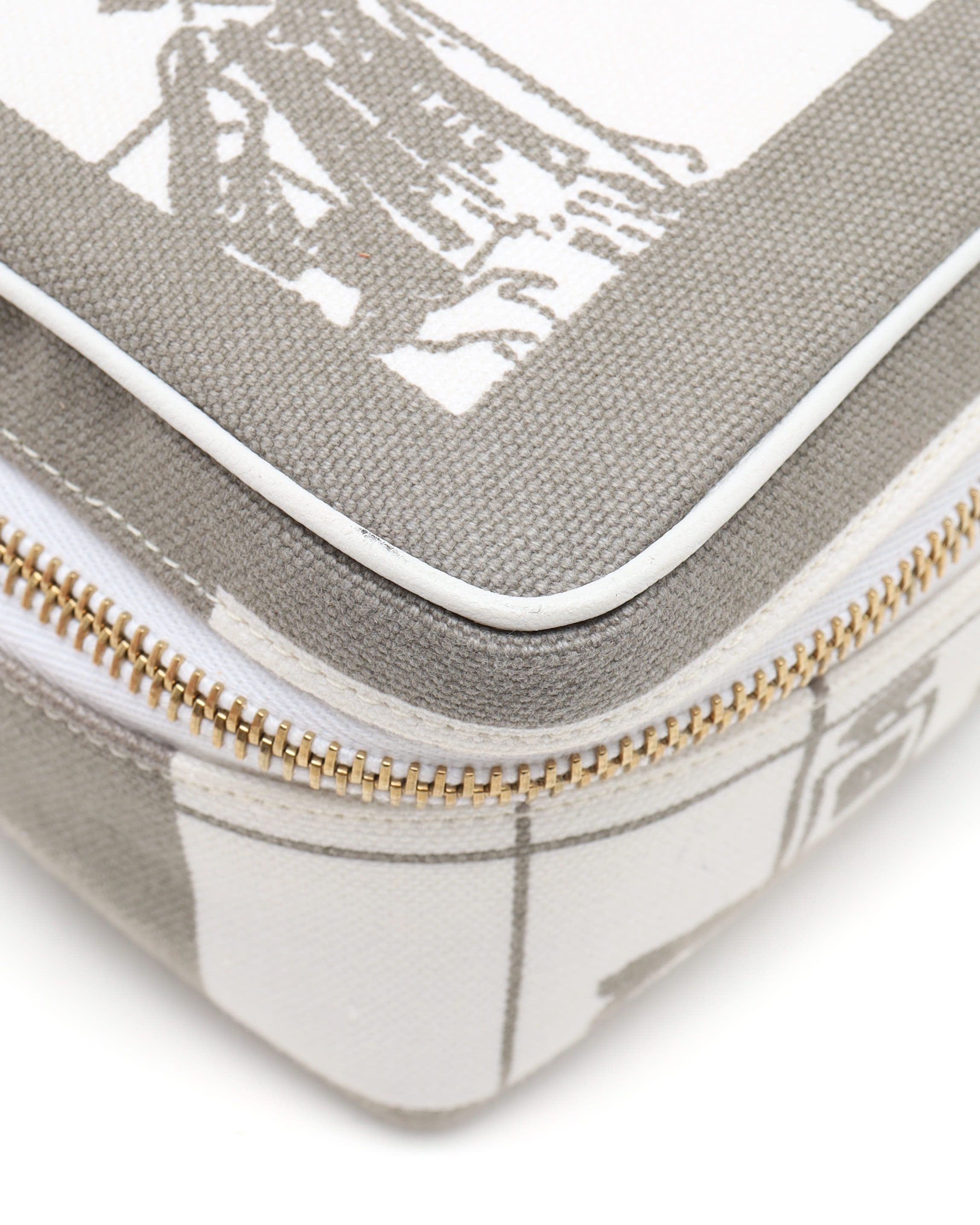 Pre-owned Chanel Vanity Pouch In Gray