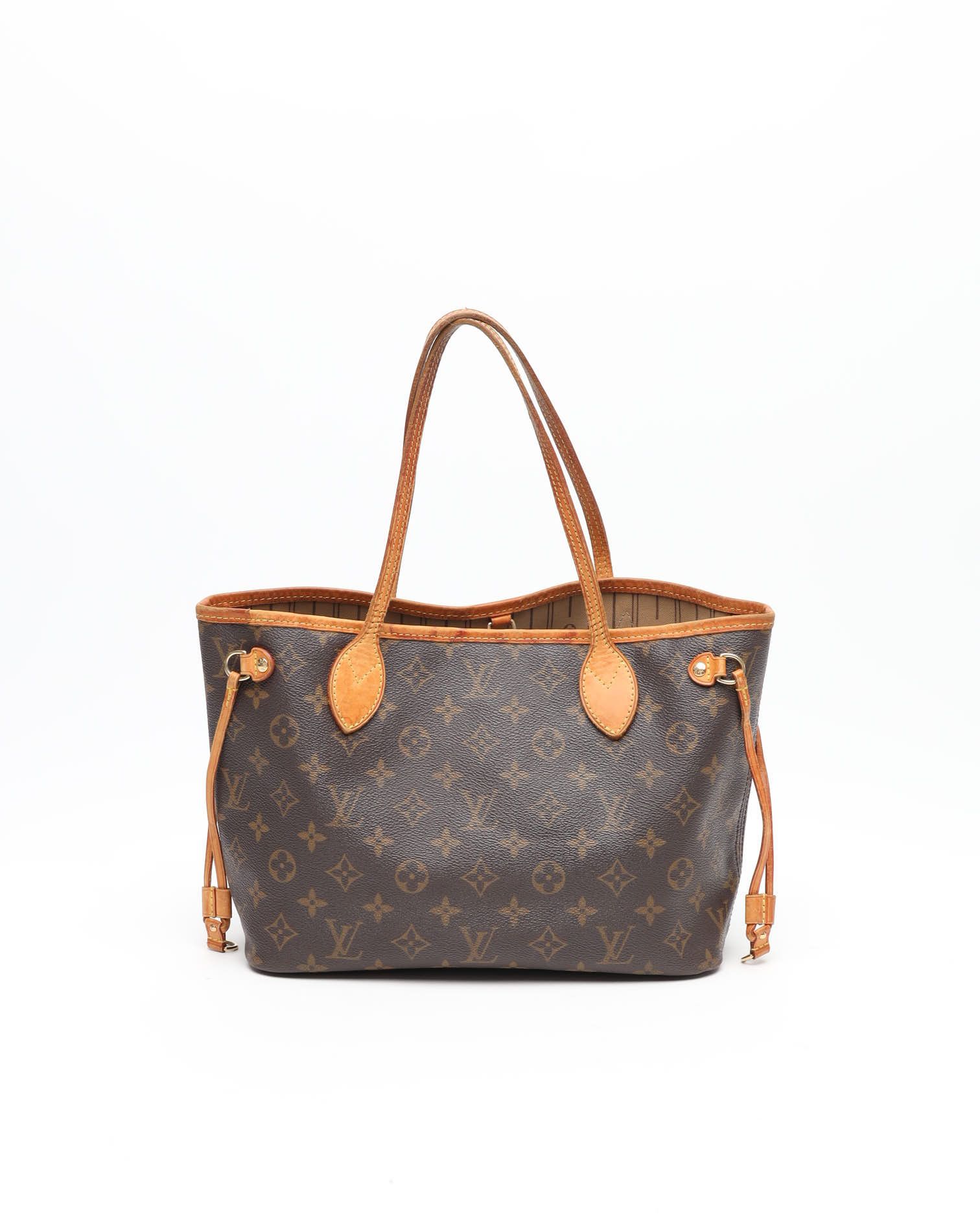 Pre-owned Louis Vuitton Monogram Neverfull Pm Bag In Brown