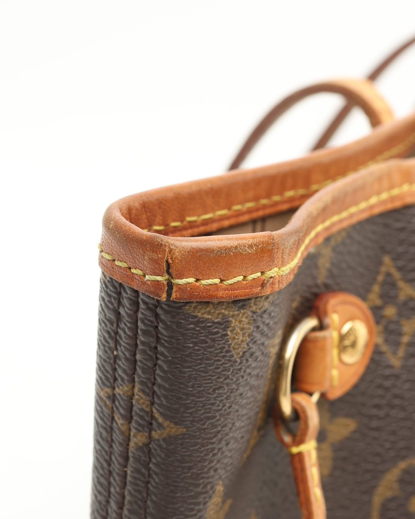 Pre-owned Louis Vuitton Monogram Neverfull Pm Bag In Brown