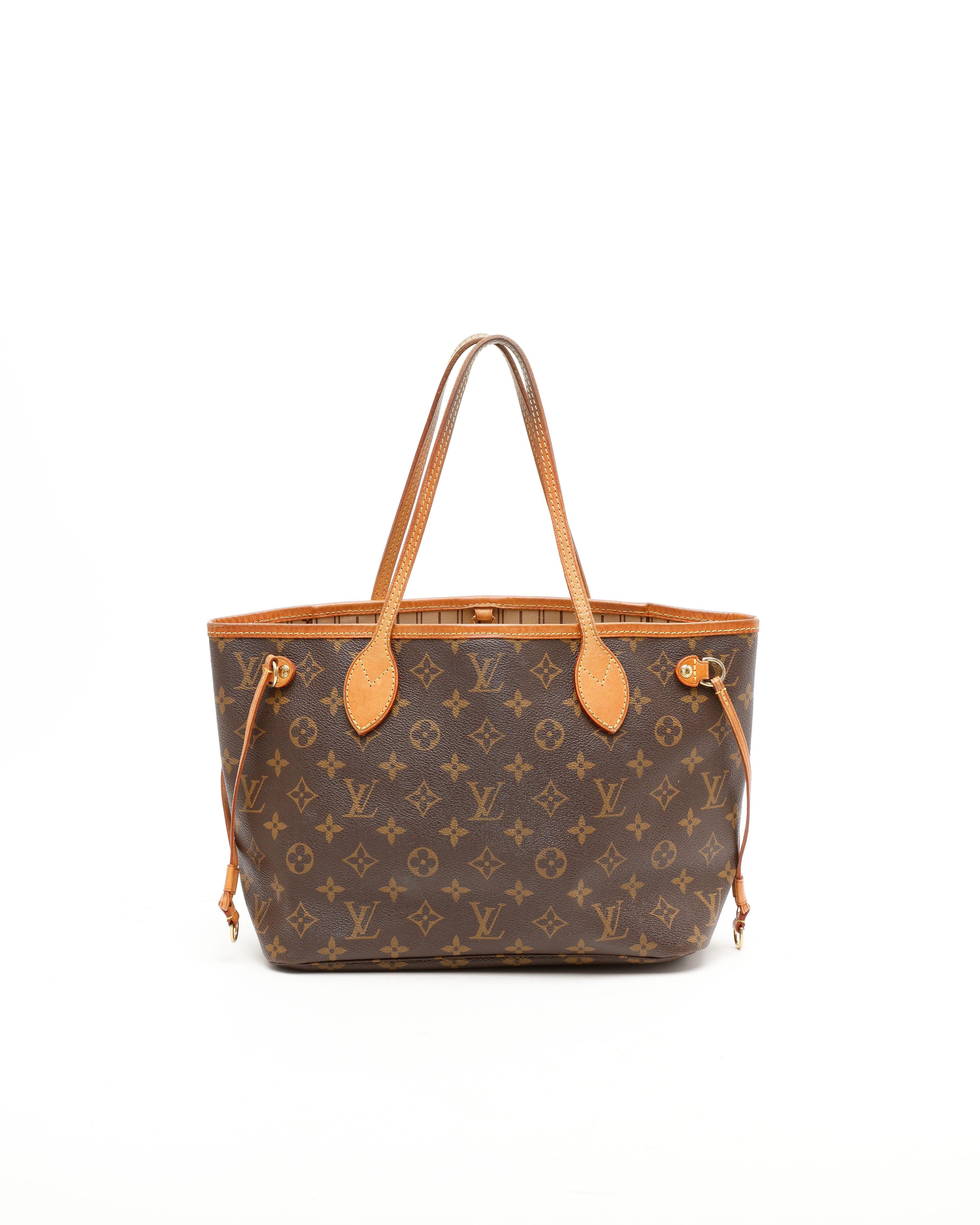 Pre-owned Louis Vuitton Monogram Neverfull Pm Bag In Brown