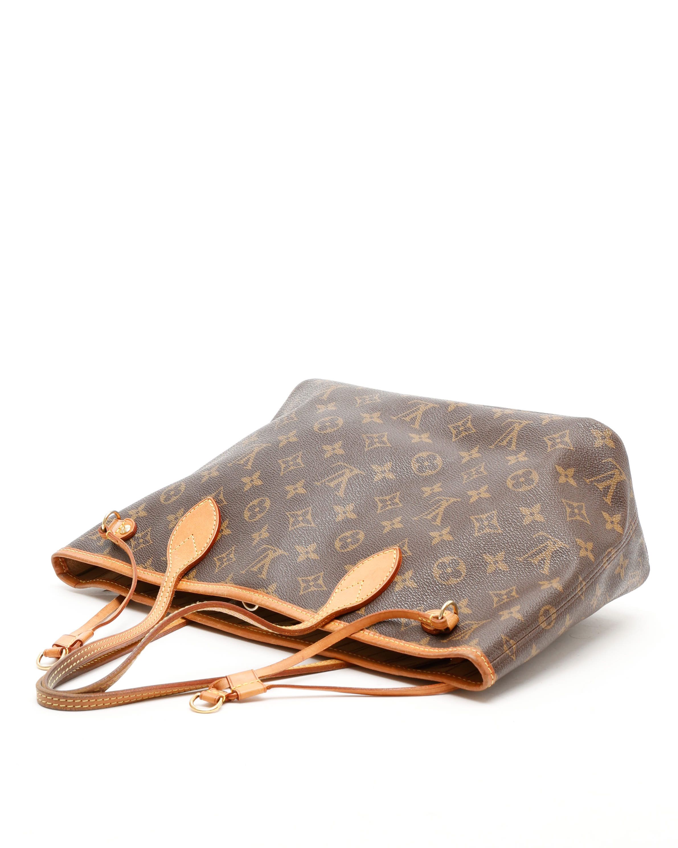 Pre-owned Louis Vuitton Monogram Neverfull Pm Bag In Brown