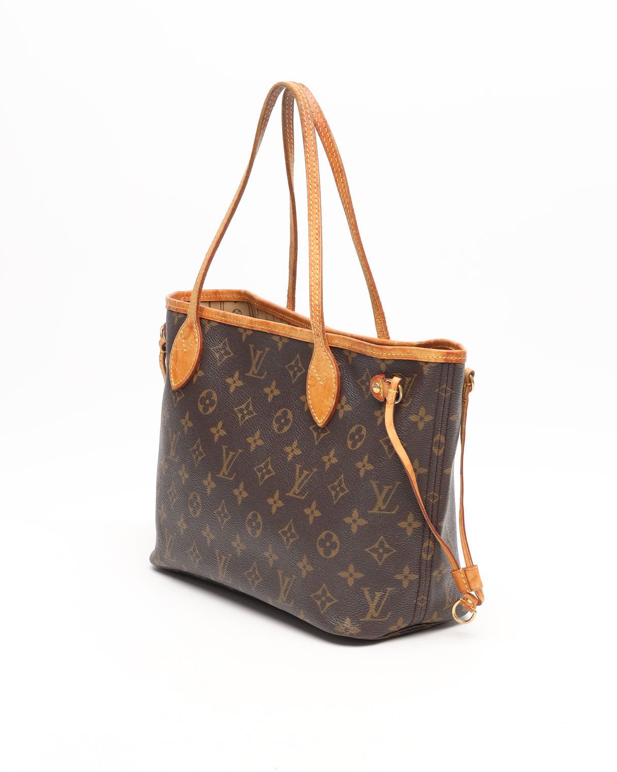 Pre-owned Louis Vuitton Monogram Neverfull Pm Bag In Brown