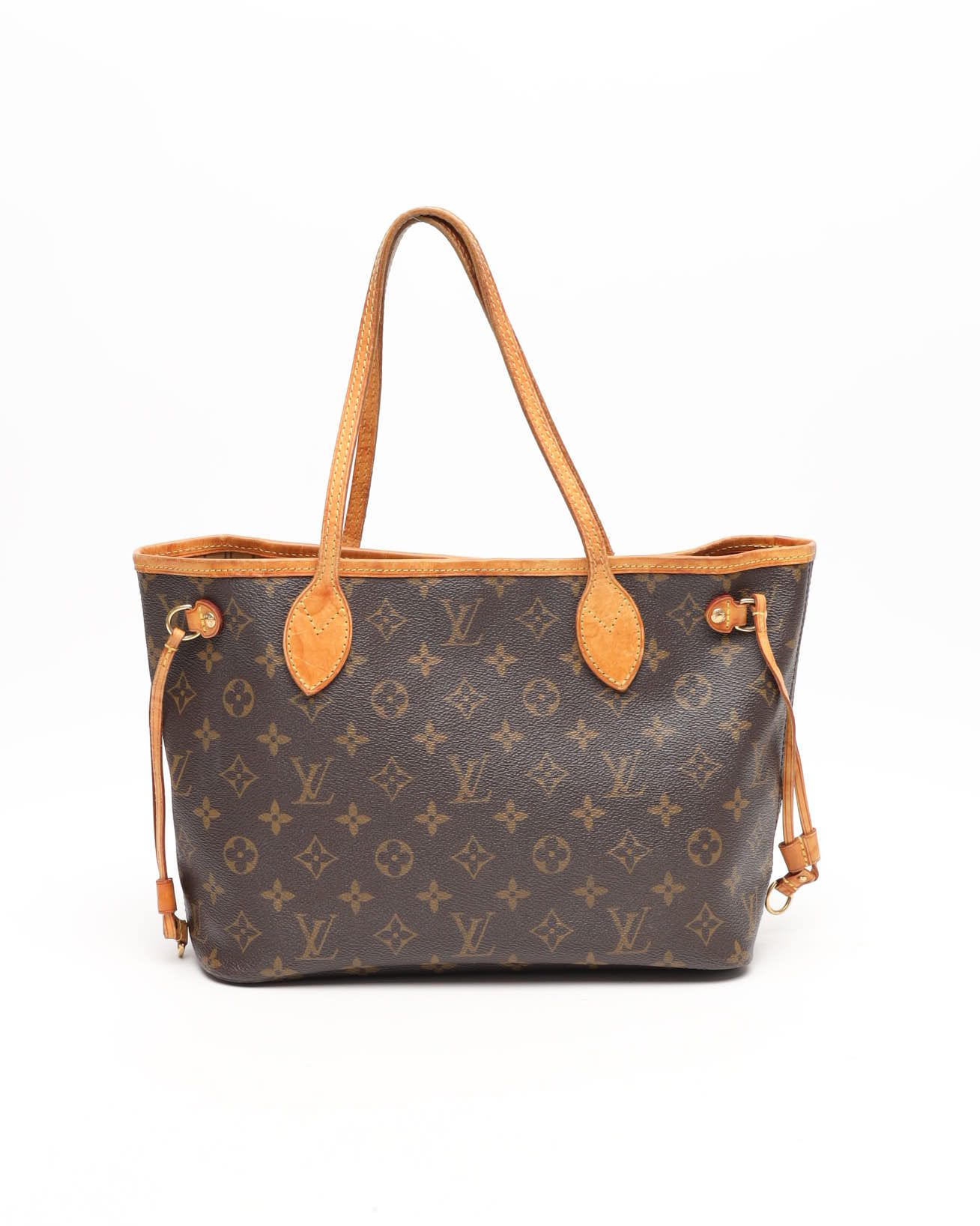 Pre-owned Louis Vuitton Monogram Neverfull Pm Bag In Brown