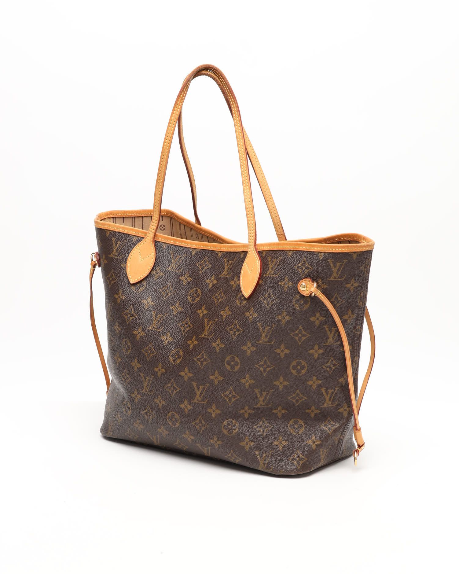 Pre-owned Louis Vuitton Monogram Neverfull Mm Tote Bag In Brown