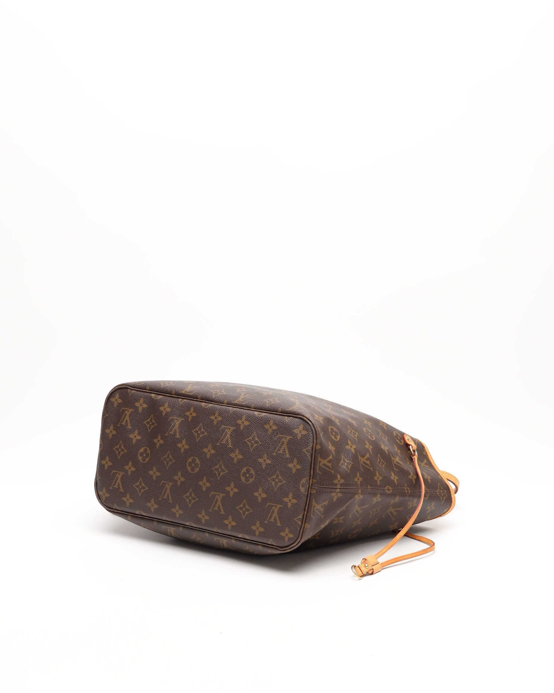 Pre-owned Louis Vuitton Monogram Neverfull Mm Tote Bag In Brown