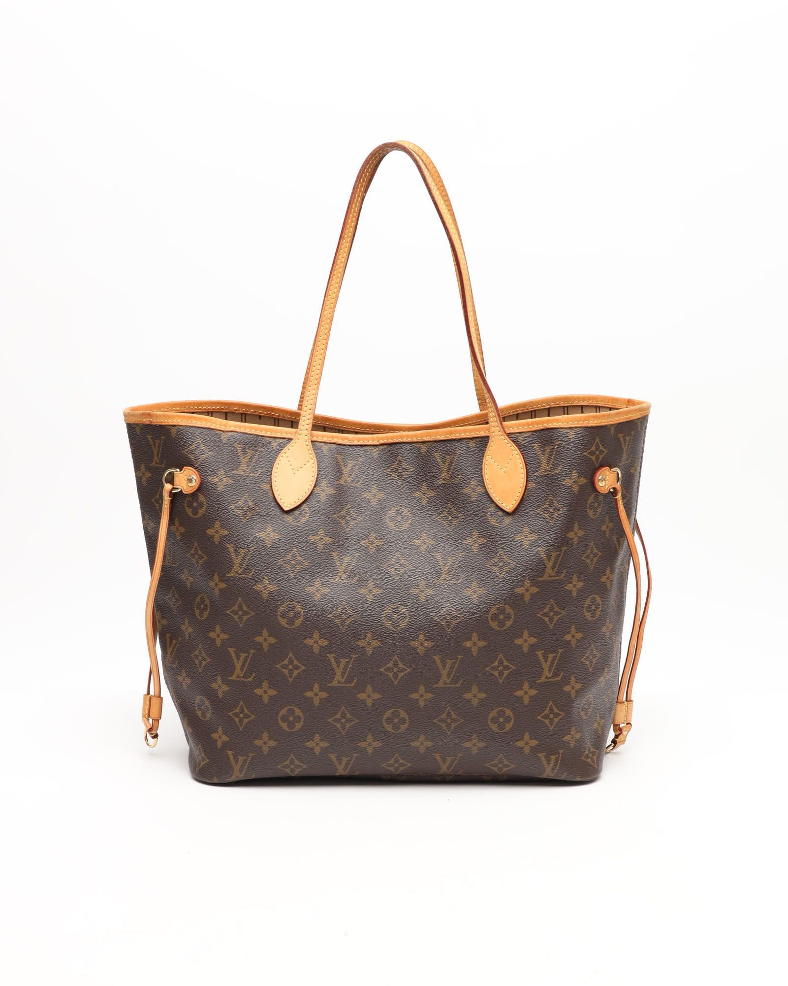 Pre-owned Louis Vuitton Monogram Neverfull Mm Tote Bag In Brown