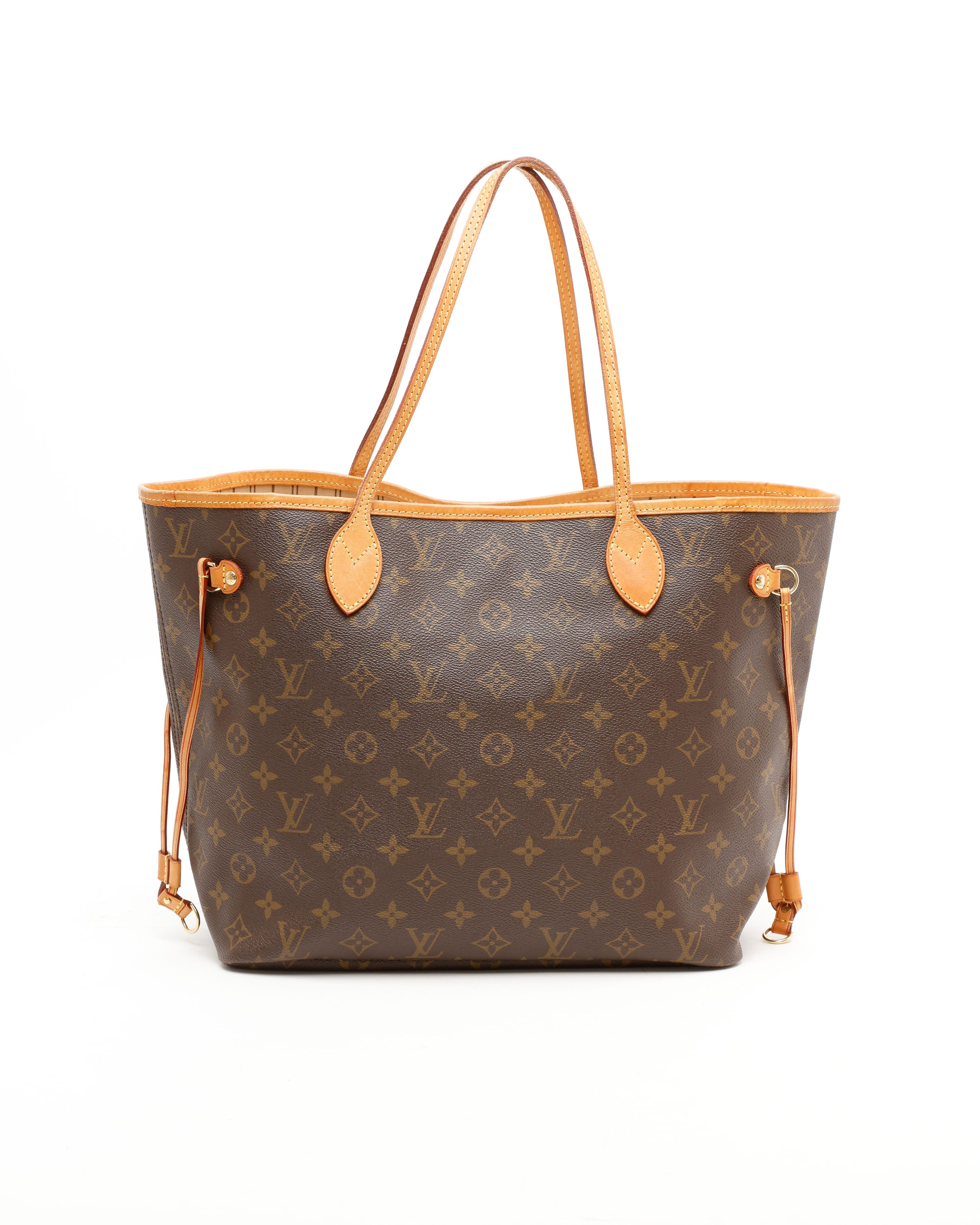 Pre-owned Louis Vuitton Monogram Neverfull Mm Tote Bag In Brown