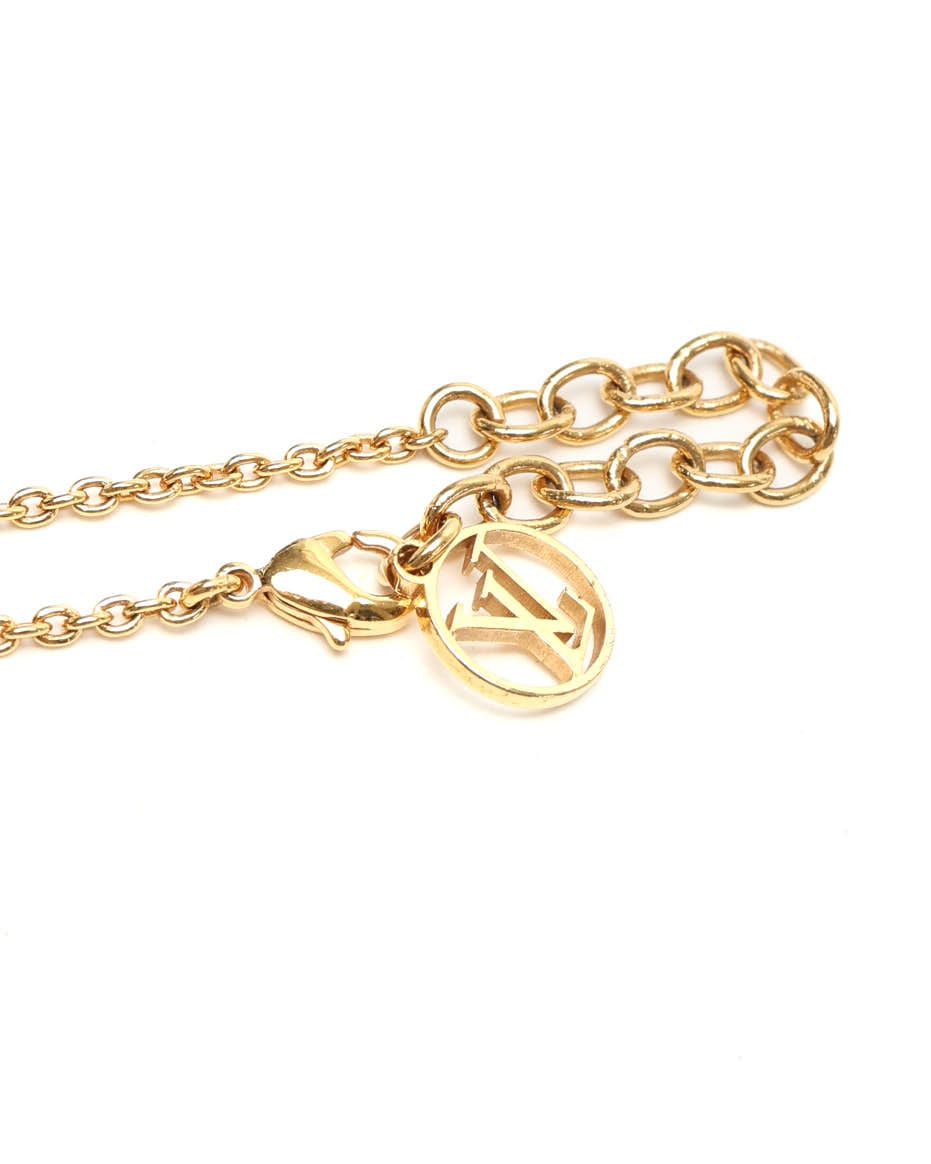 Pre-owned Louis Vuitton Essential V Bracelet In Gold