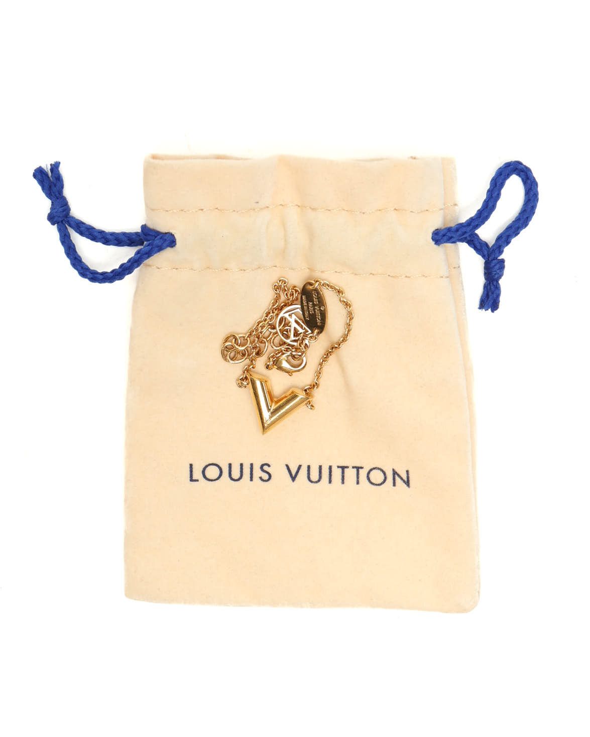 Pre-owned Louis Vuitton Essential V Bracelet In Gold