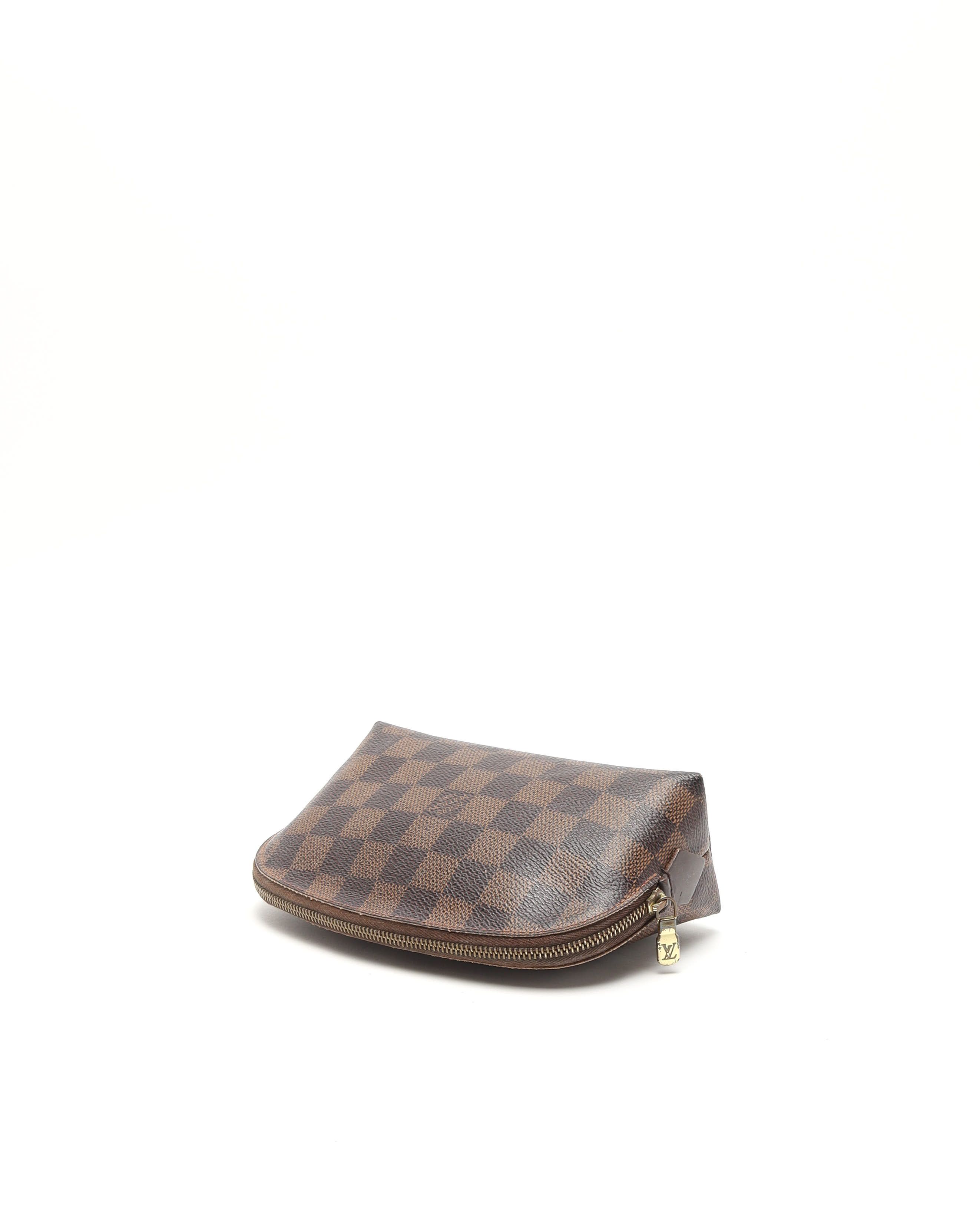 Pre-owned Louis Vuitton Damier Cosmetic Pouch In Brown
