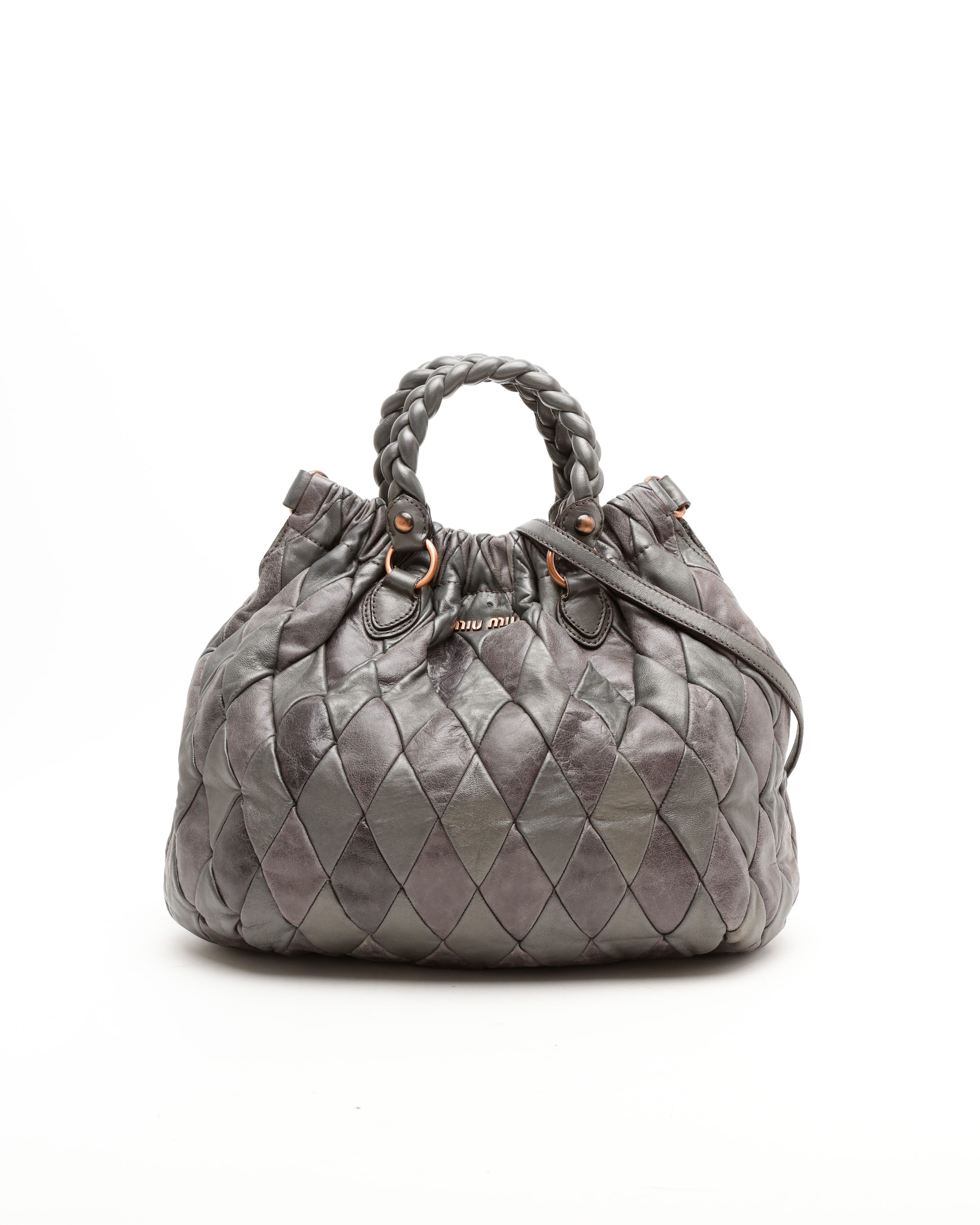 MIU MIU Braided Hobo Bag