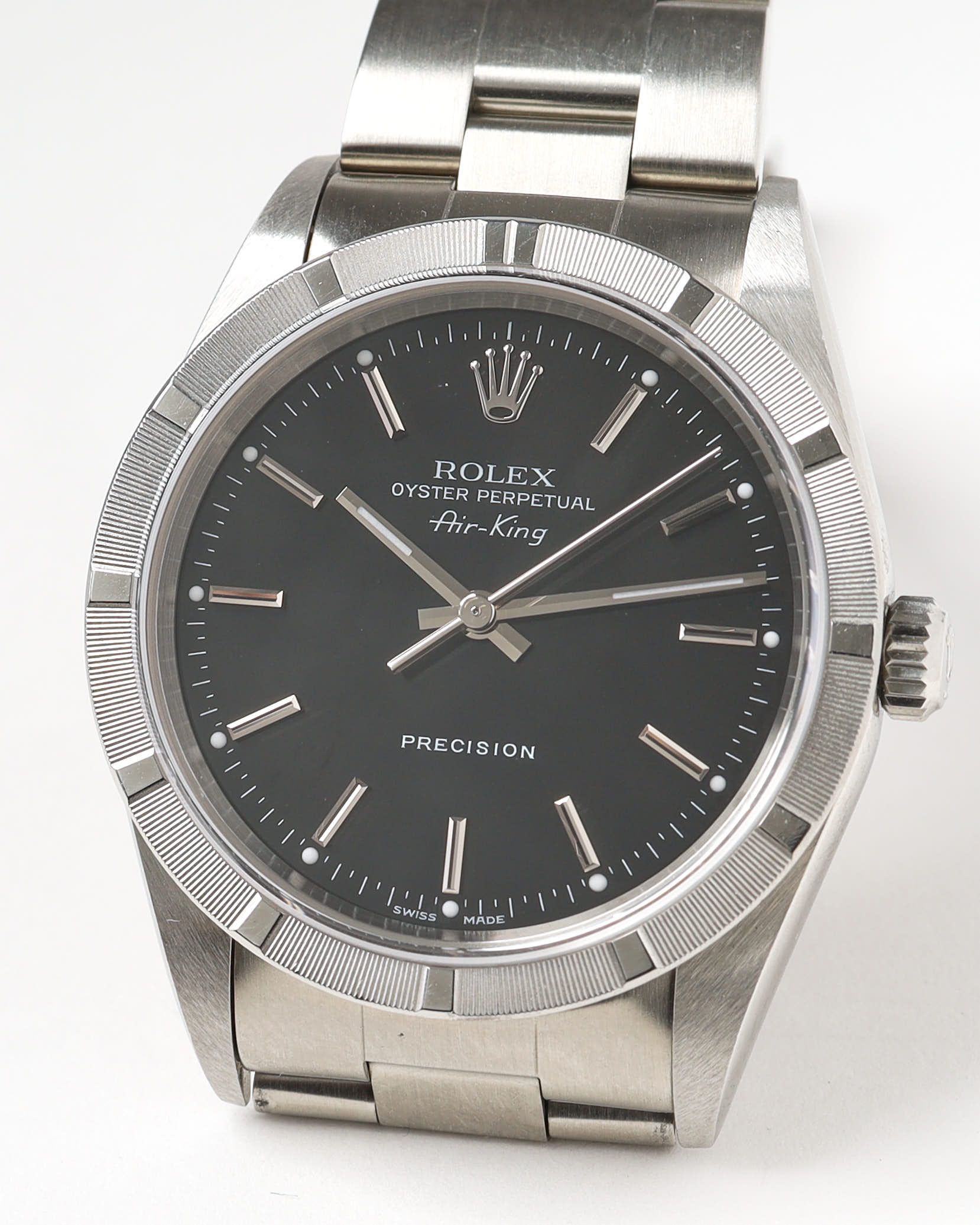 Rolex Air-king 34mm Ref 14010 Full Set 2004 Watch In Metallic