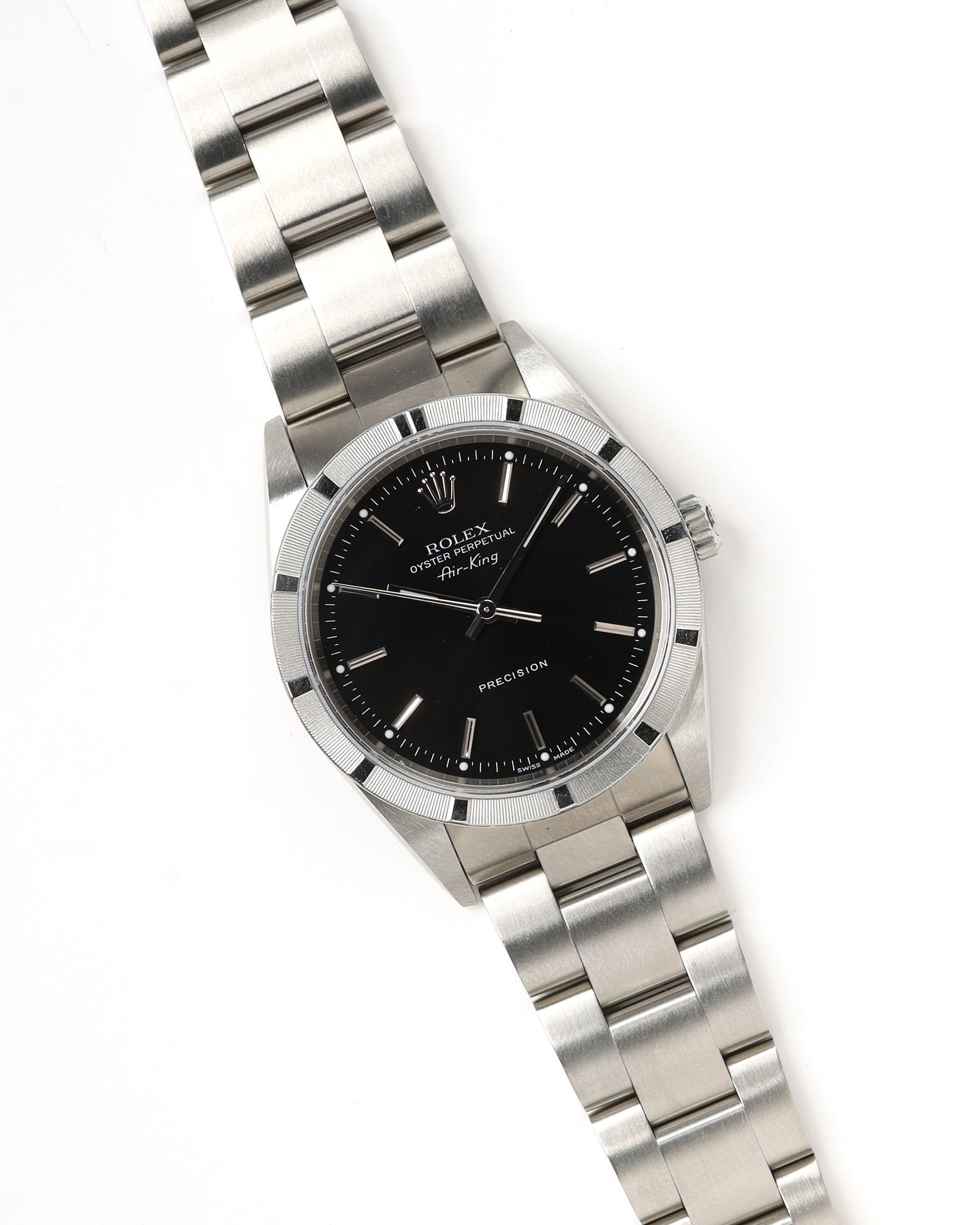Rolex Air-king 34mm Ref 14010 Full Set 2004 Watch In Metallic