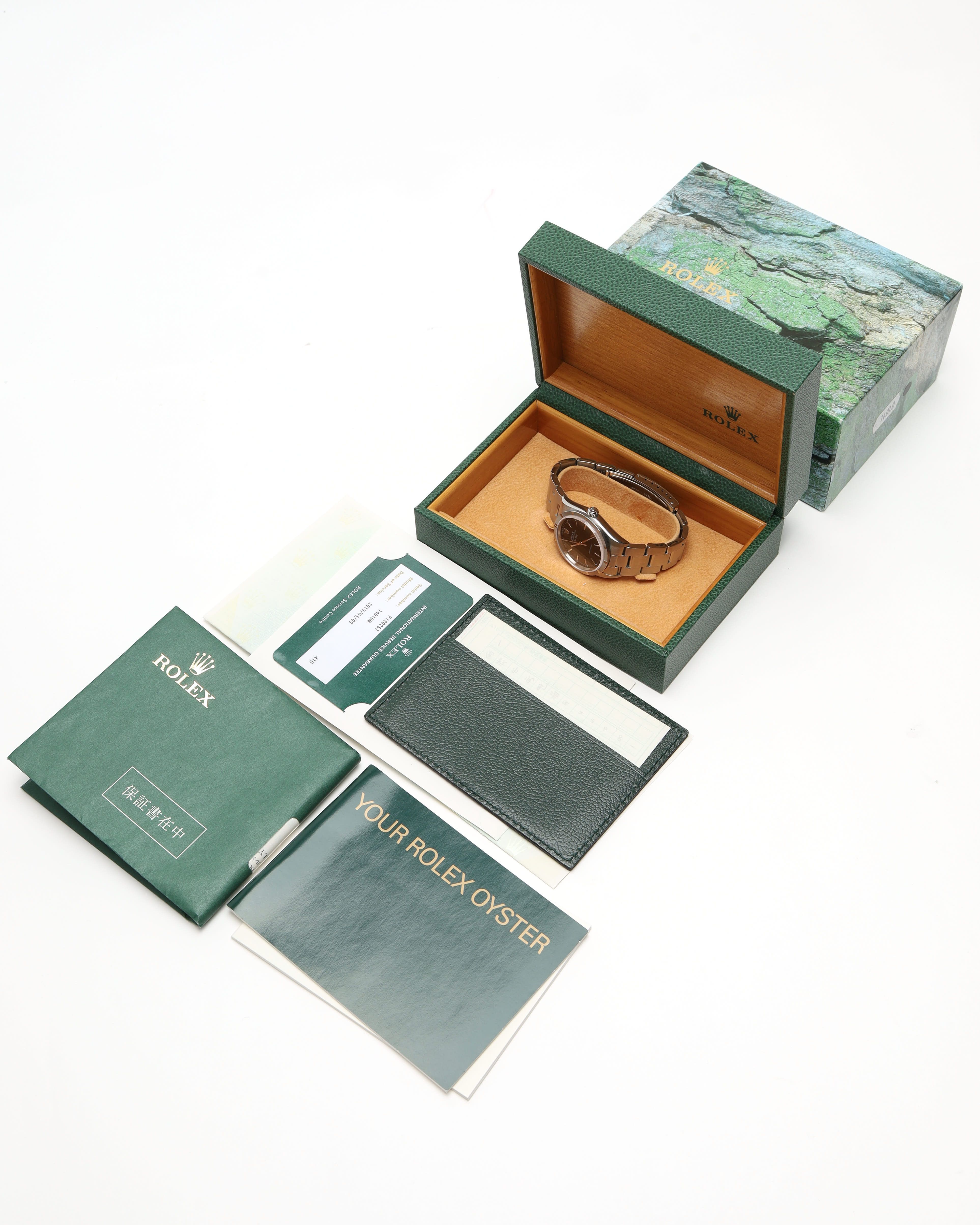 Rolex Air-king 34mm Ref 14010 Full Set 2004 Watch In Metallic