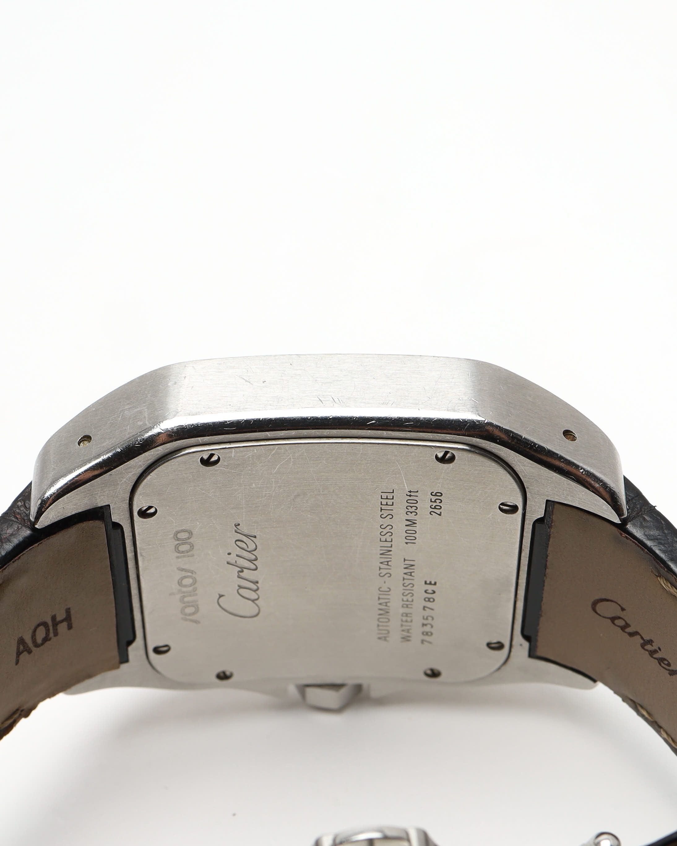 Cartier Santos 100 Xi 41mm Ref 2656 Full Set 2006 Watch In Black