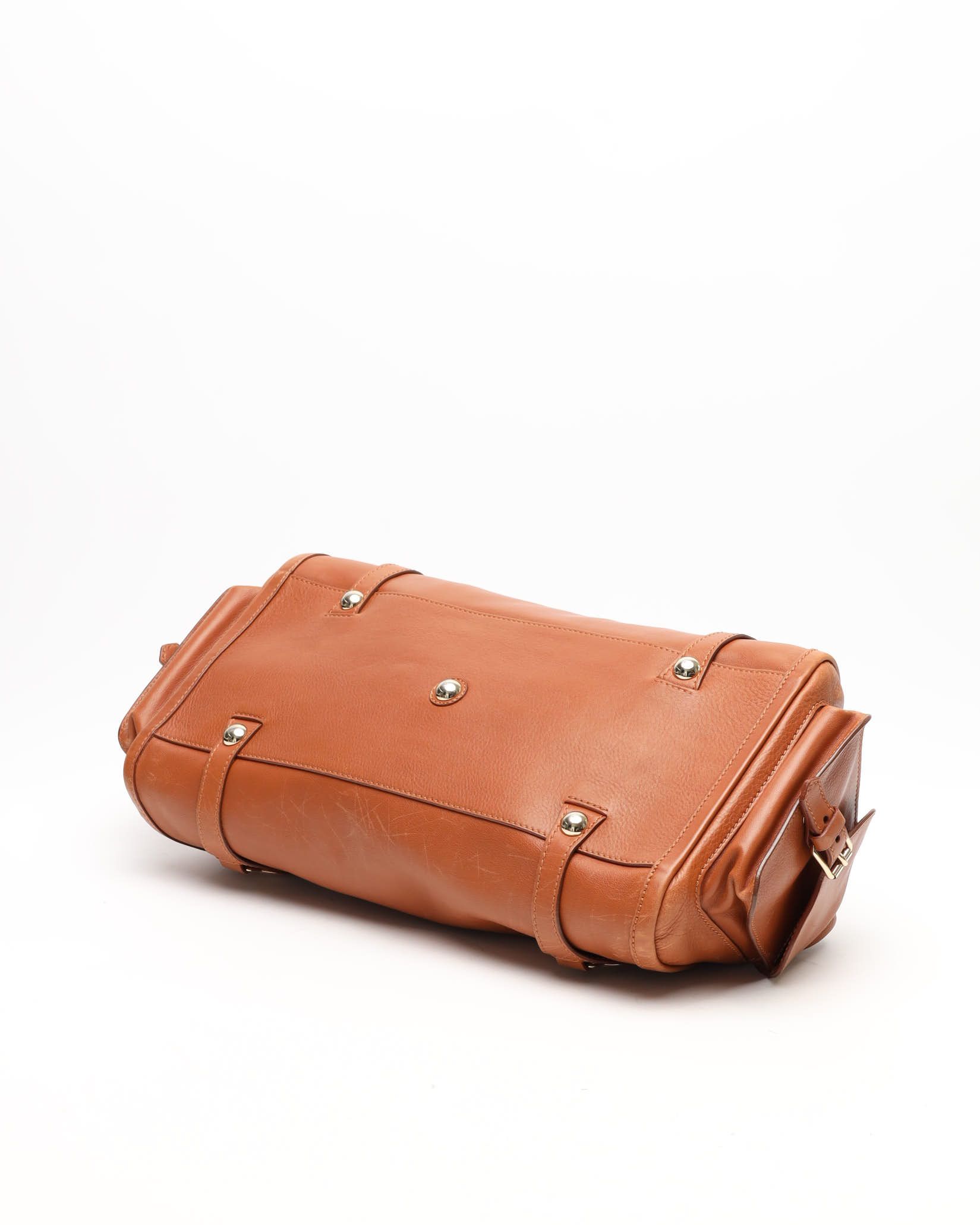 Celine Céline Triomphe Boston Bag In Brown